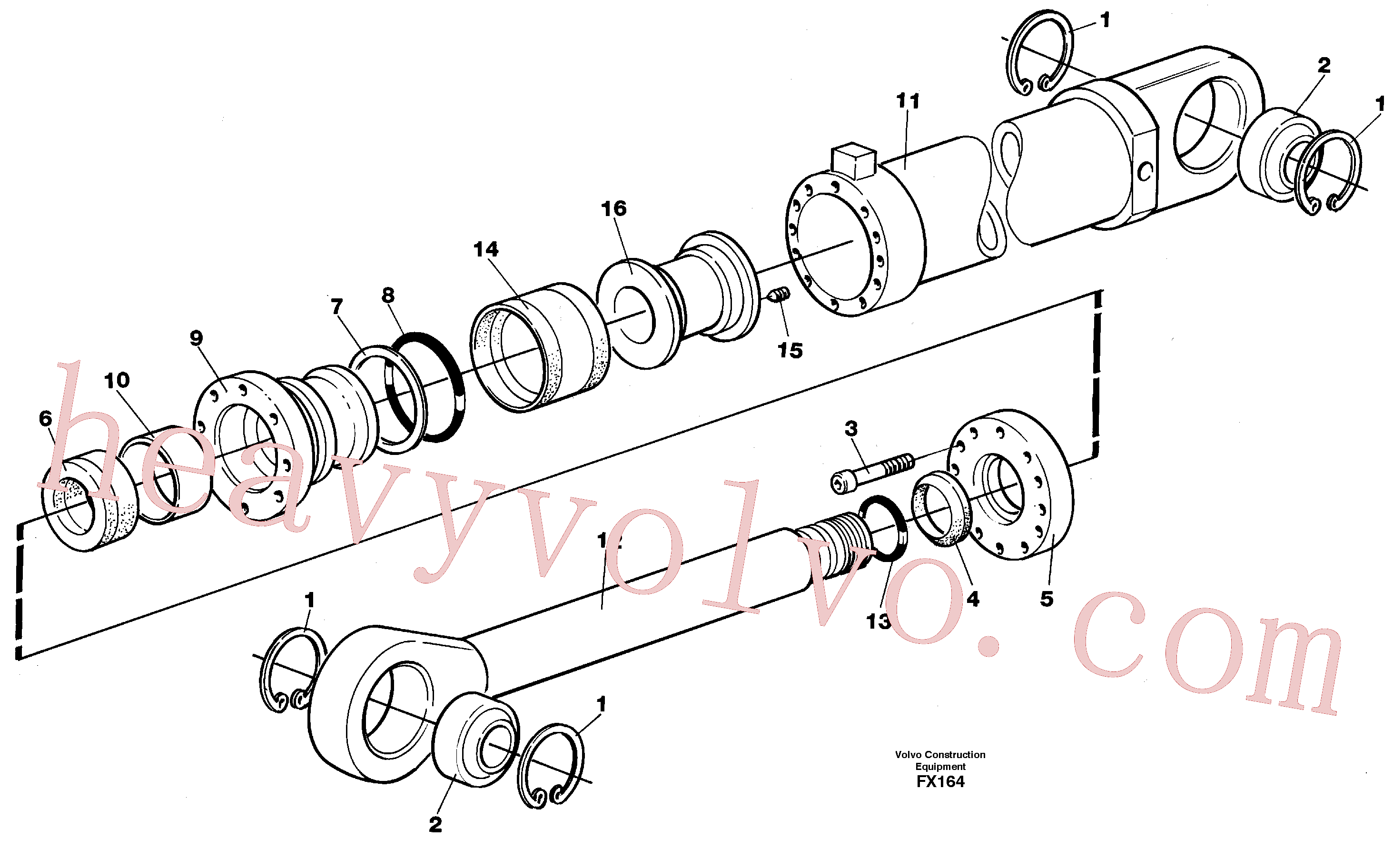 VOE14230196 Bushing for Volvo Excavator spare