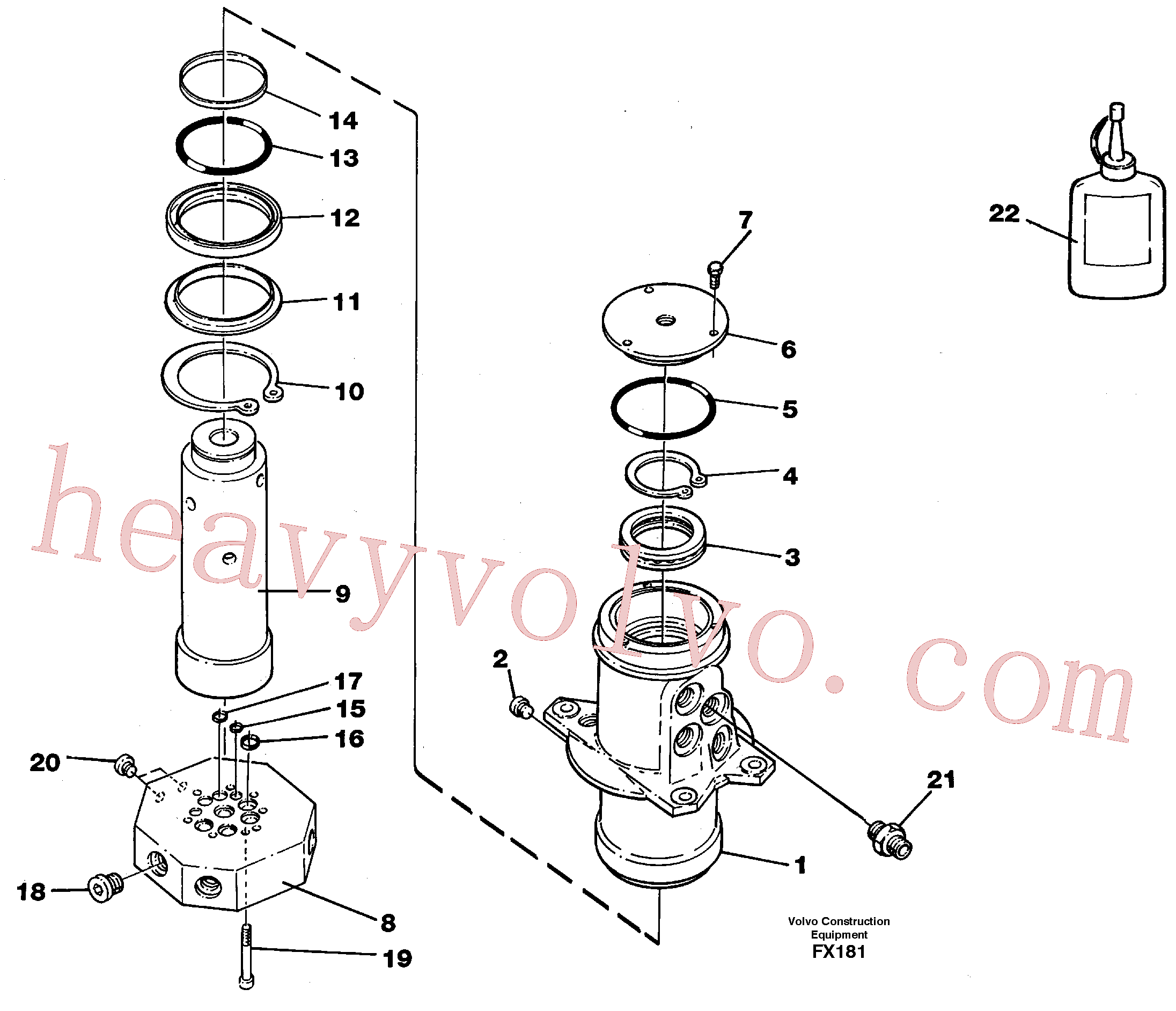China Made VOE925056 O-ring parts for Volvo Excavator