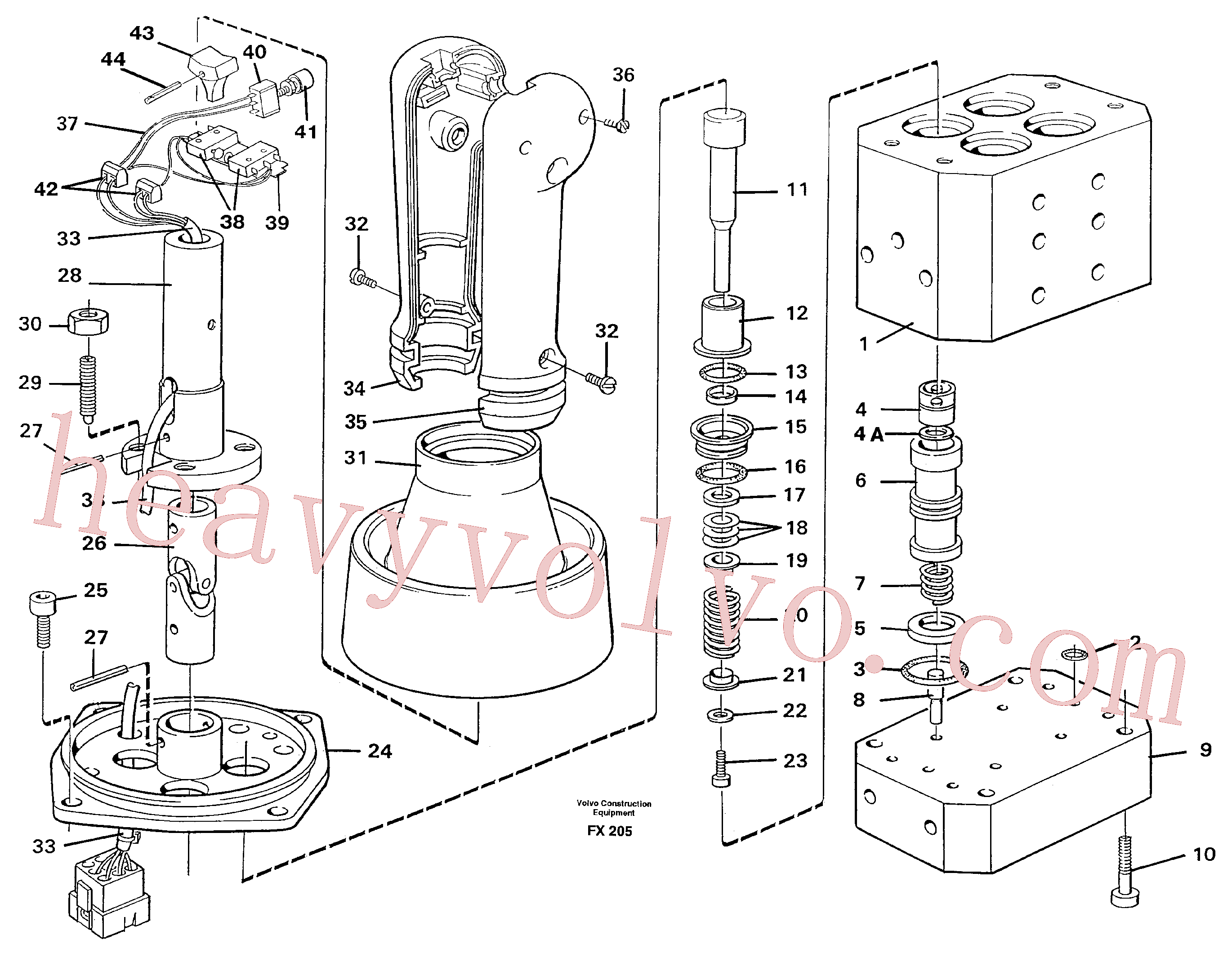 China Made VOE957030 Nipple, Control pressure valve parts for Volvo Excavator