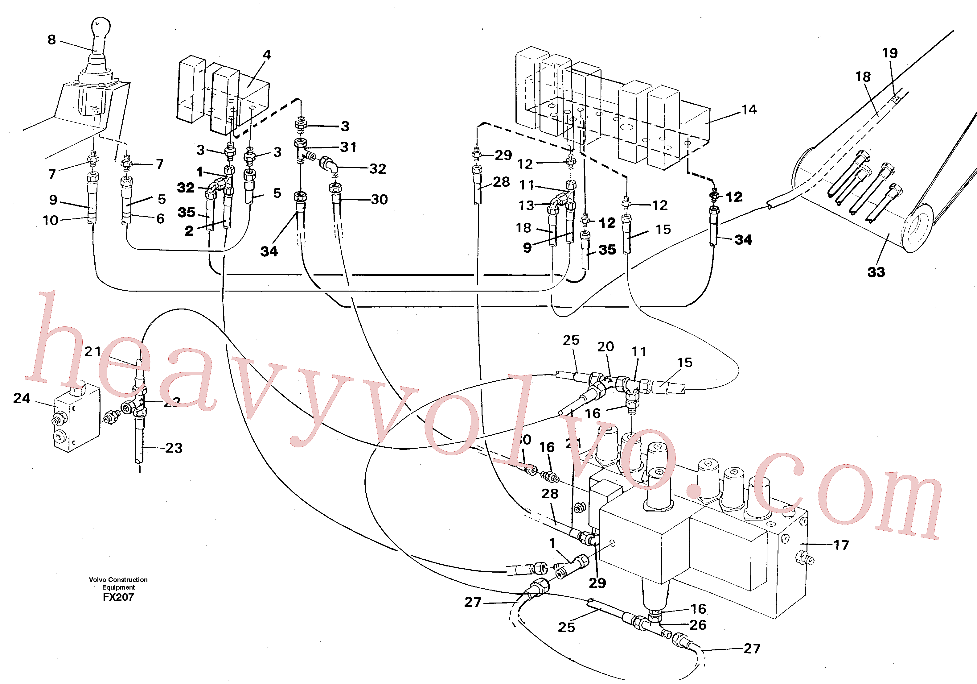 Volvo VOE14263251 Hydraulic hose aftermarket part for sale