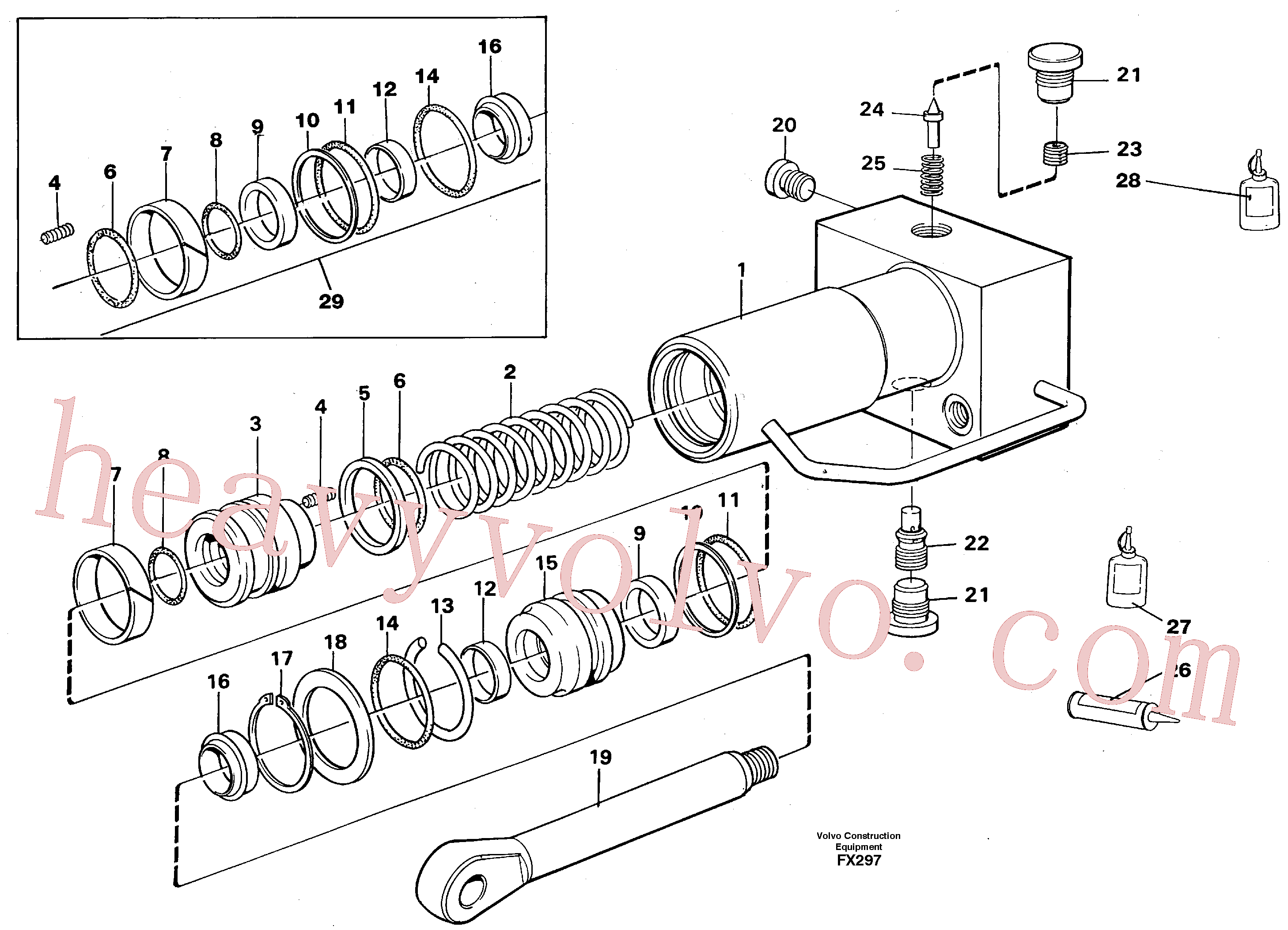 Volvo excavator part VOE14255801 Bushing for sale