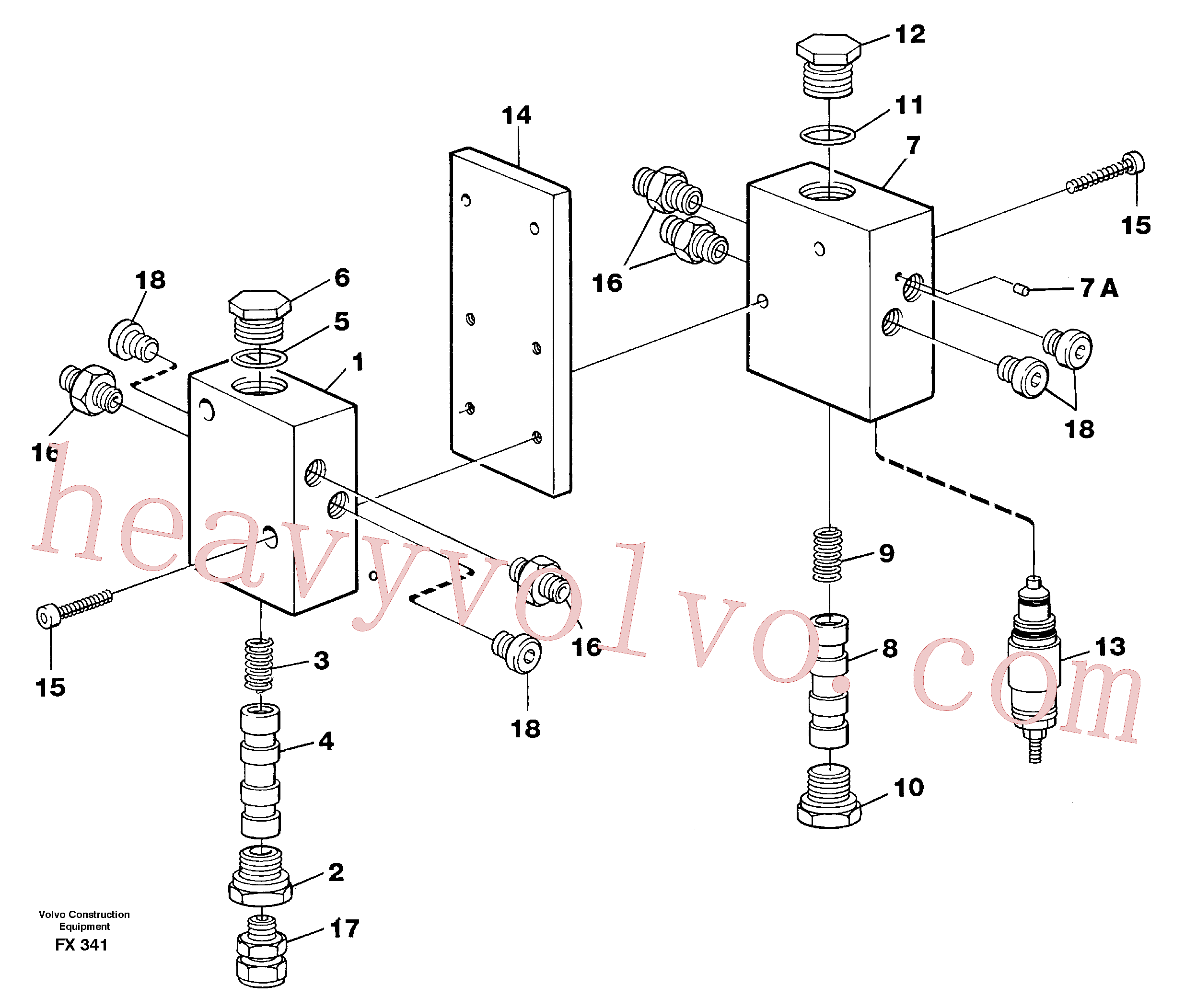 VOE14257470 Bracket for Volvo Excavator Parts