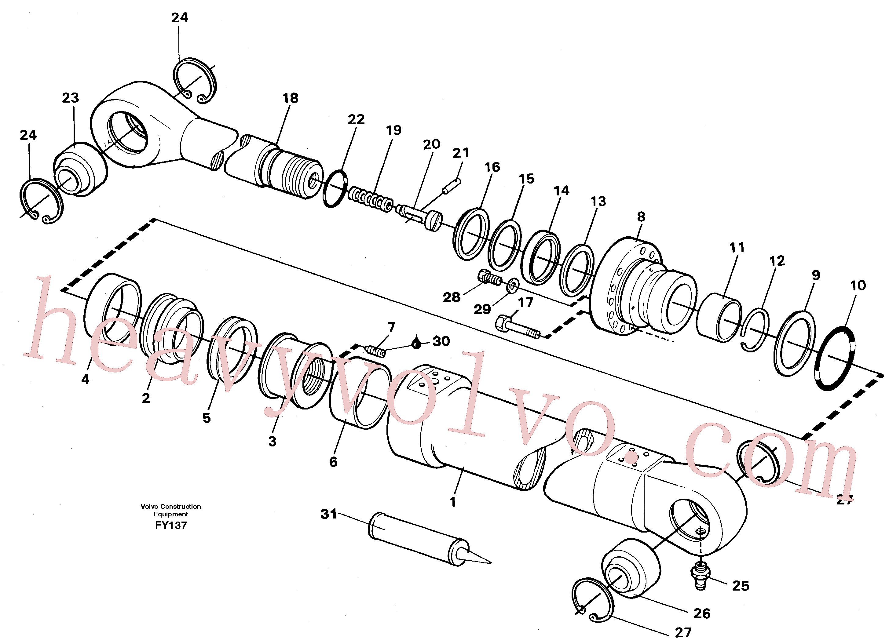 VOE14259738 Locking wire for Volvo Excavator spare