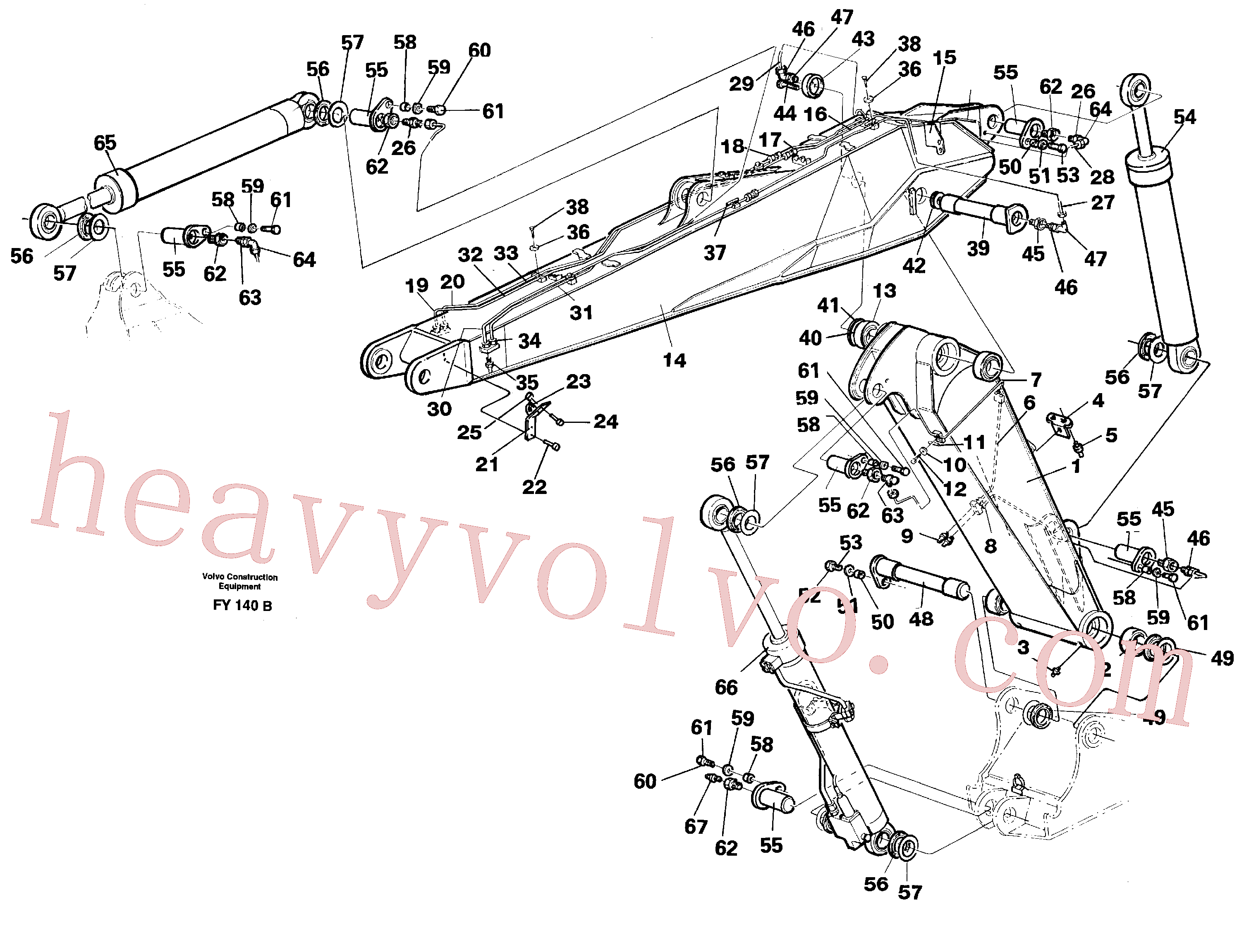 China Made VOE14249075 Sleeve parts for Volvo Excavator