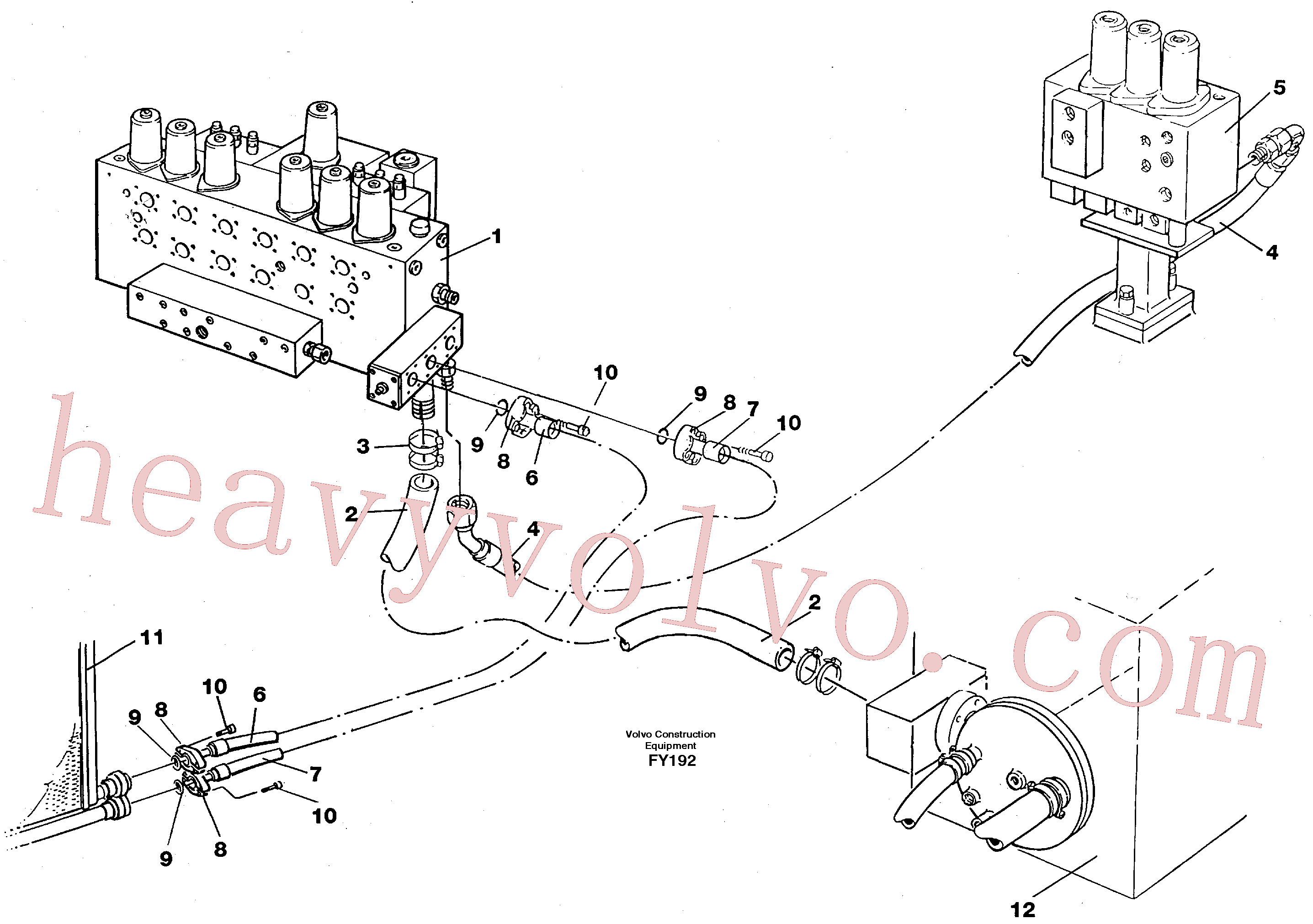 VOE14267470 Hydraulic hose for Volvo Excavator Parts