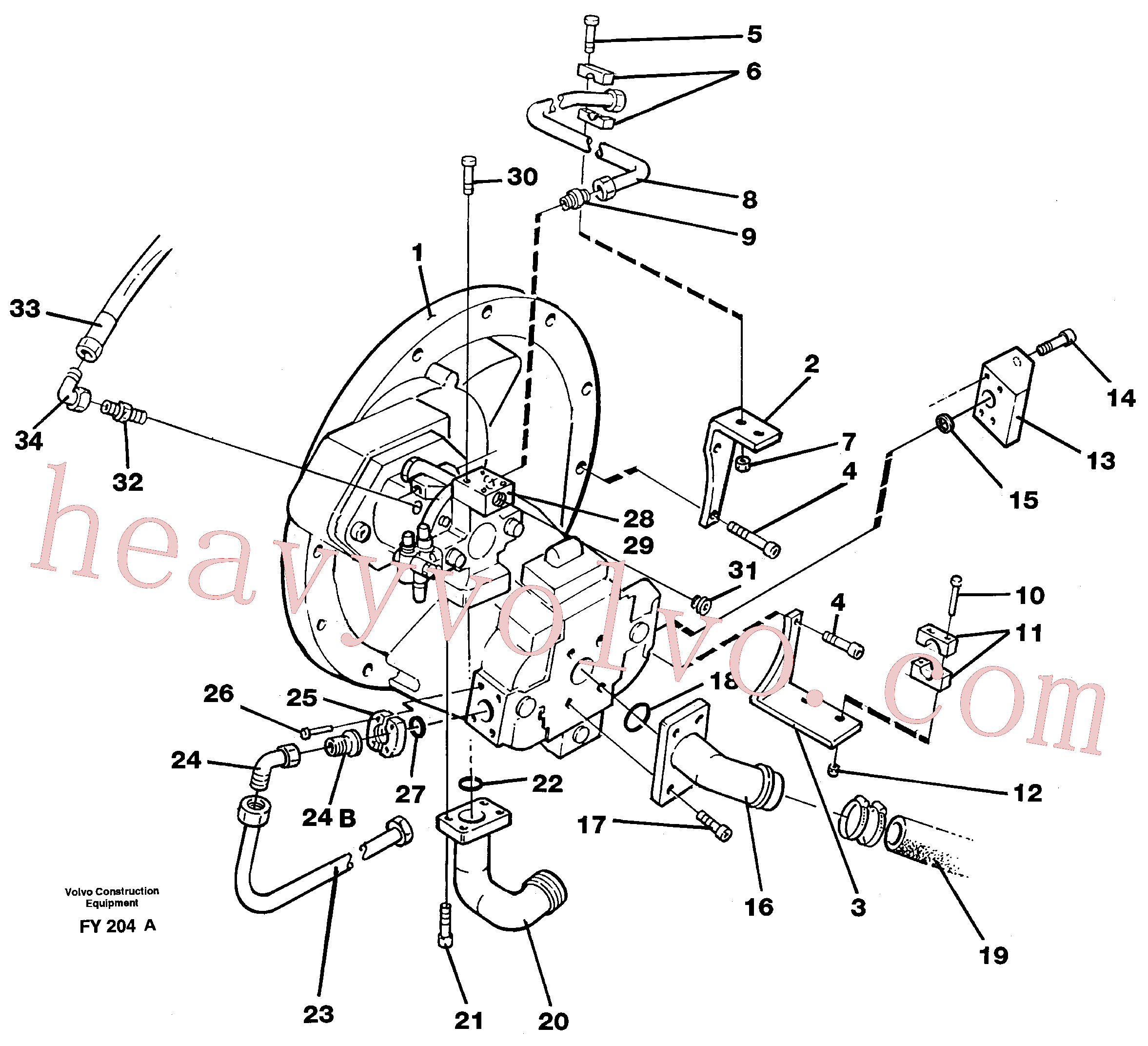 Volvo excavator part VOE14267688 Junction for sale