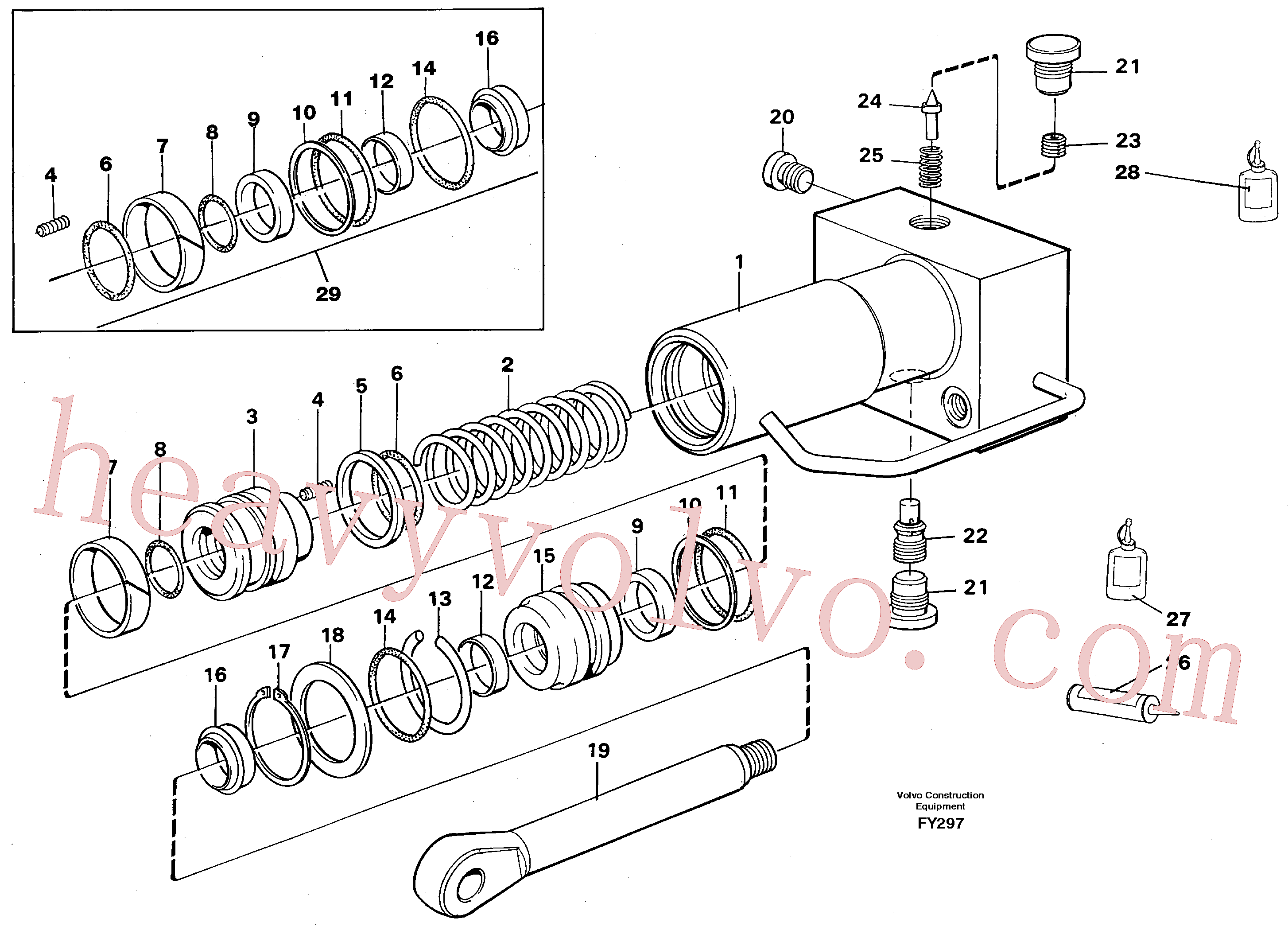 Volvo excavator part VOE14255801 Bushing for sale