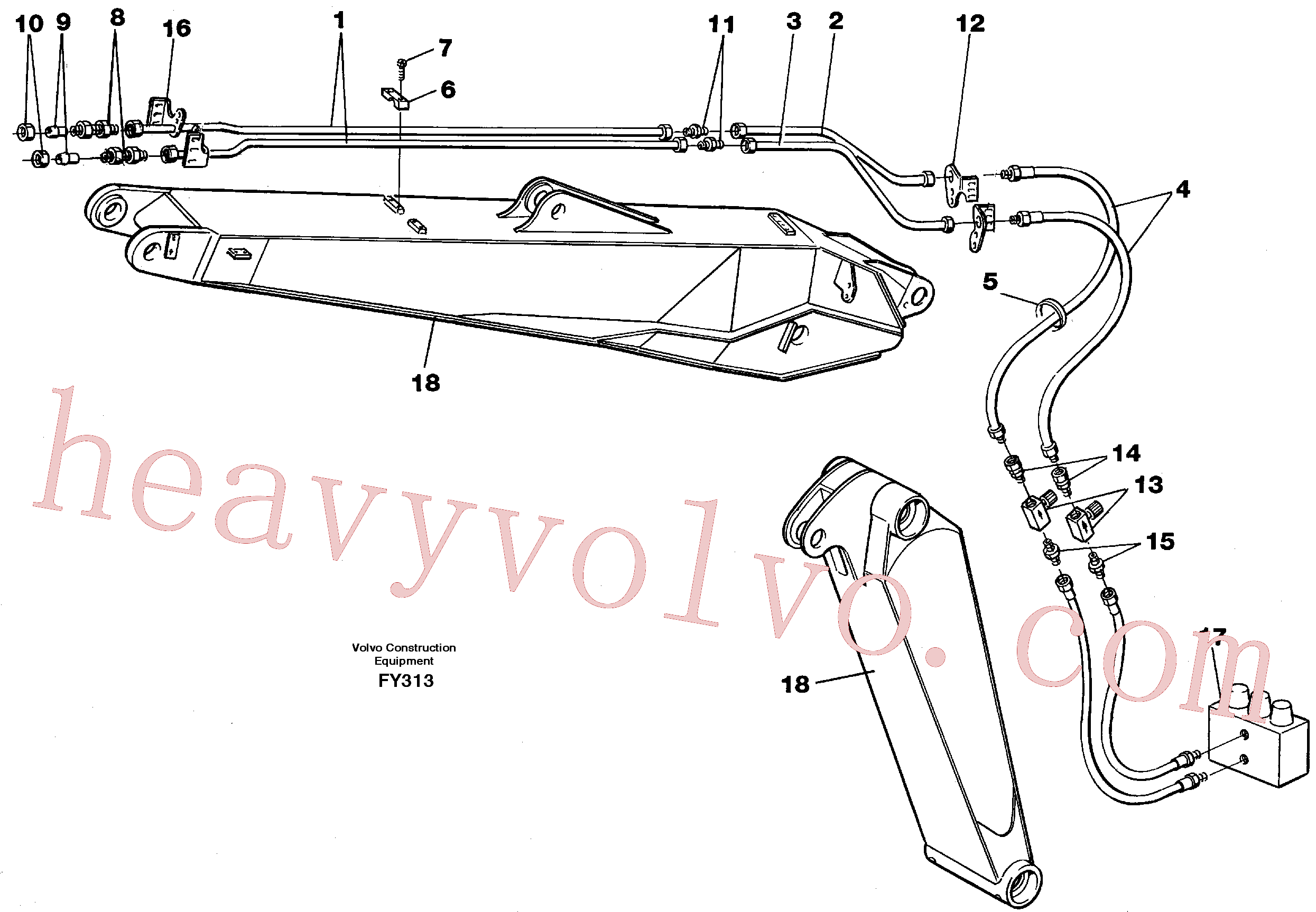 VOE14253464 Equipment for Volvo Excavator spare