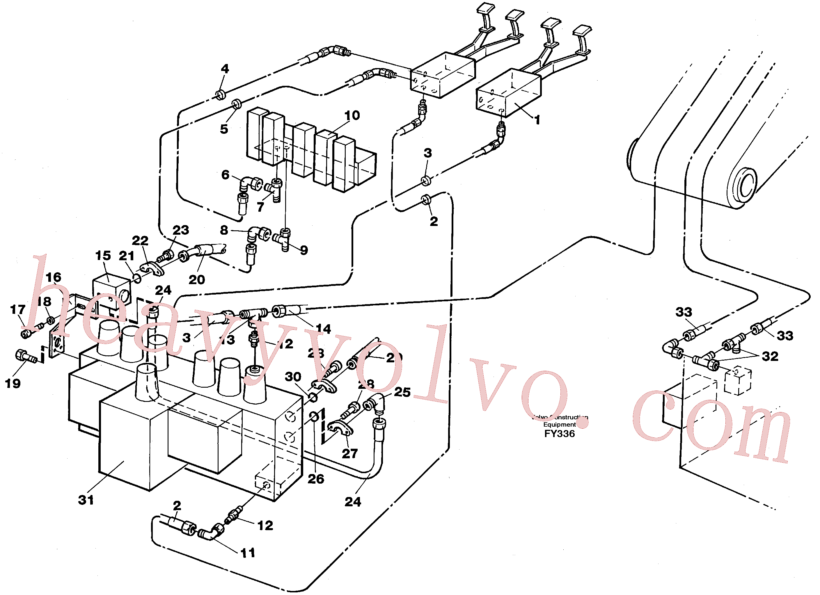 VOE14053249 Hydraulic hose for Volvo Excavator Parts