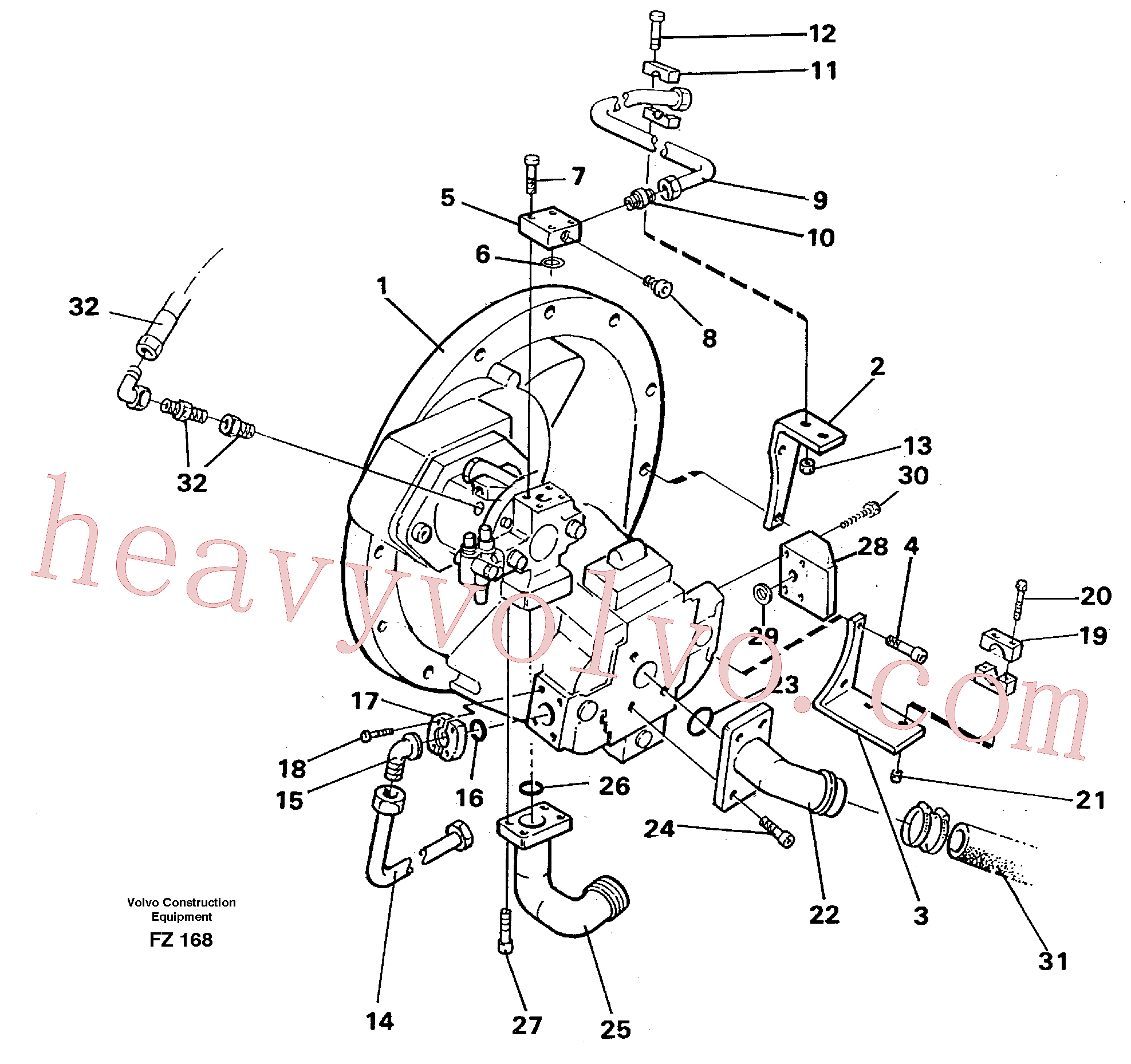 Volvo excavator part VOE14267688 Junction for sale