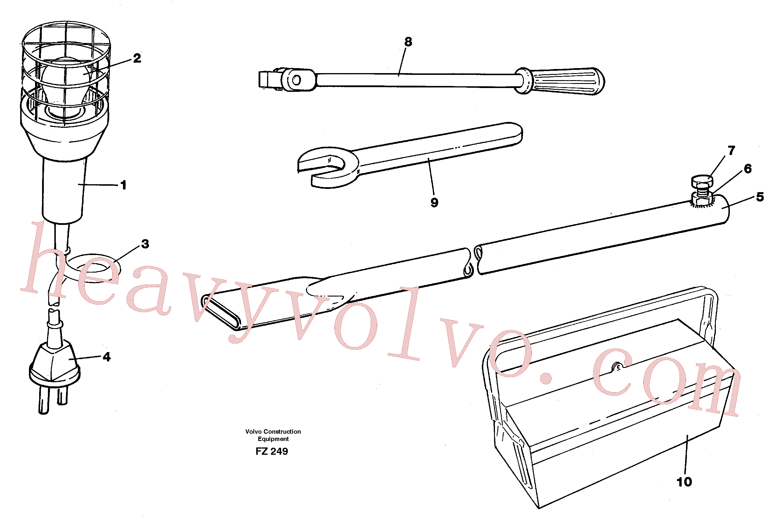 China Made VOE962074 Spanner parts for Volvo Excavator