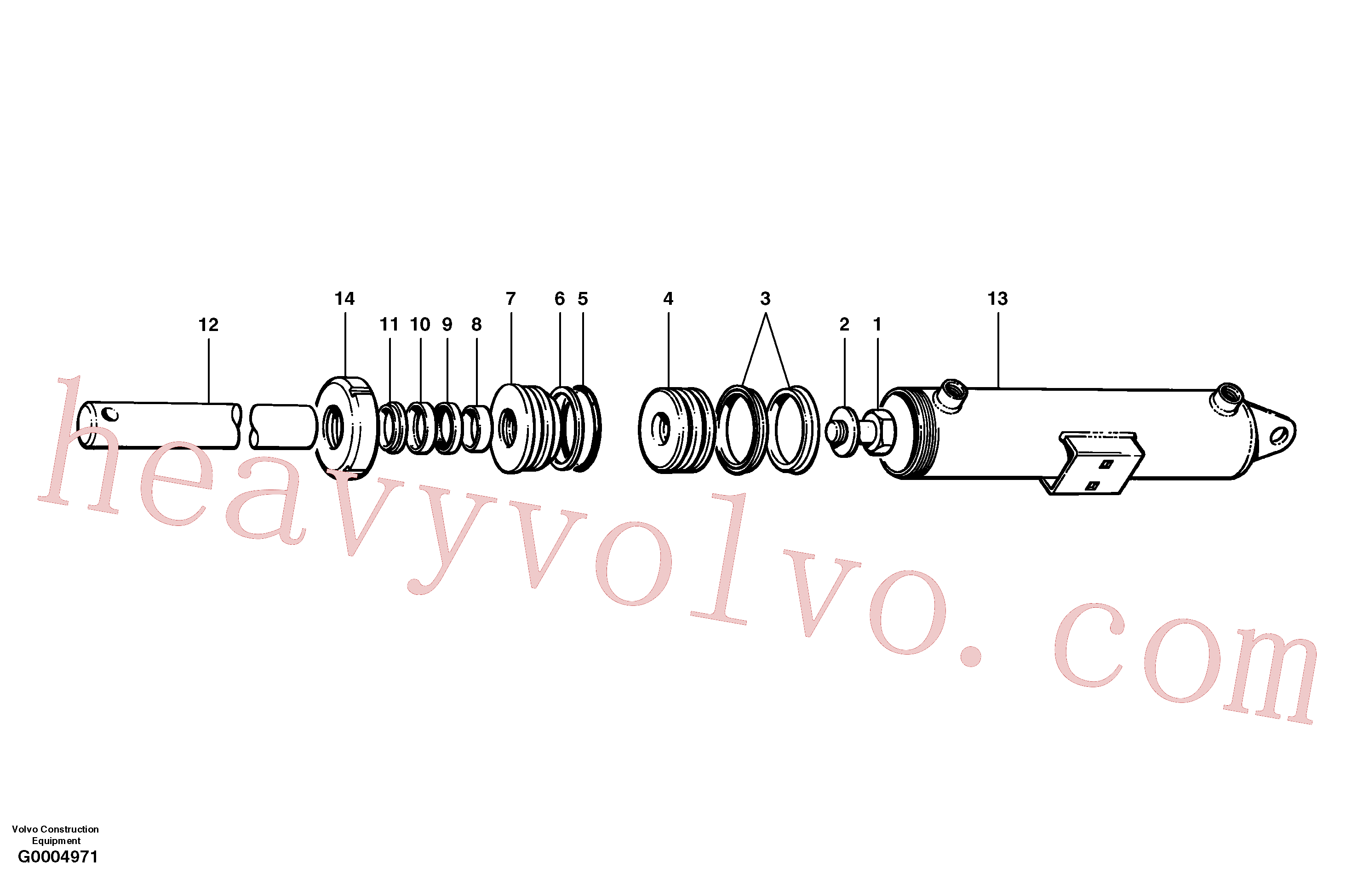 CH59670 Cylinder Piston for Volvo Excavator Parts