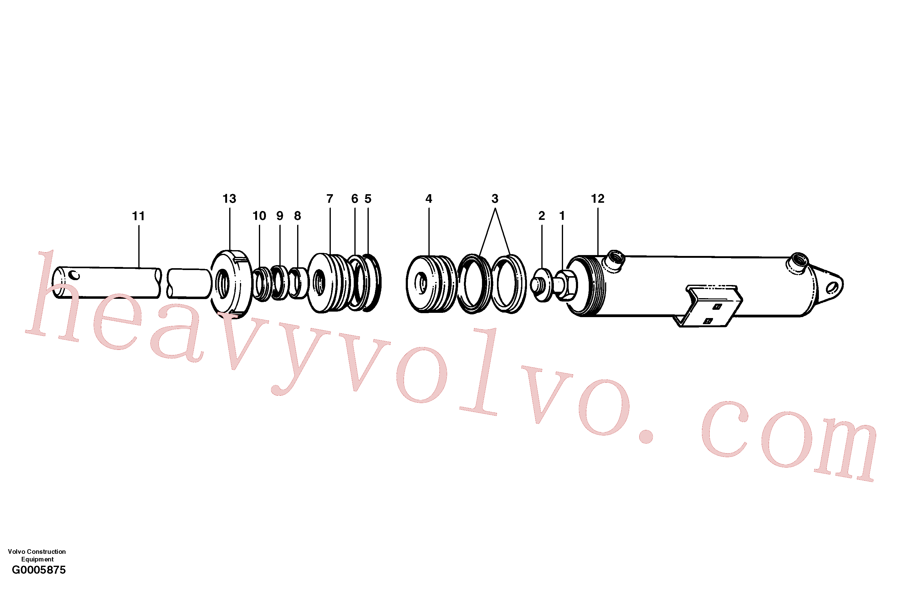 CH59670 Cylinder Piston for Volvo Excavator Parts