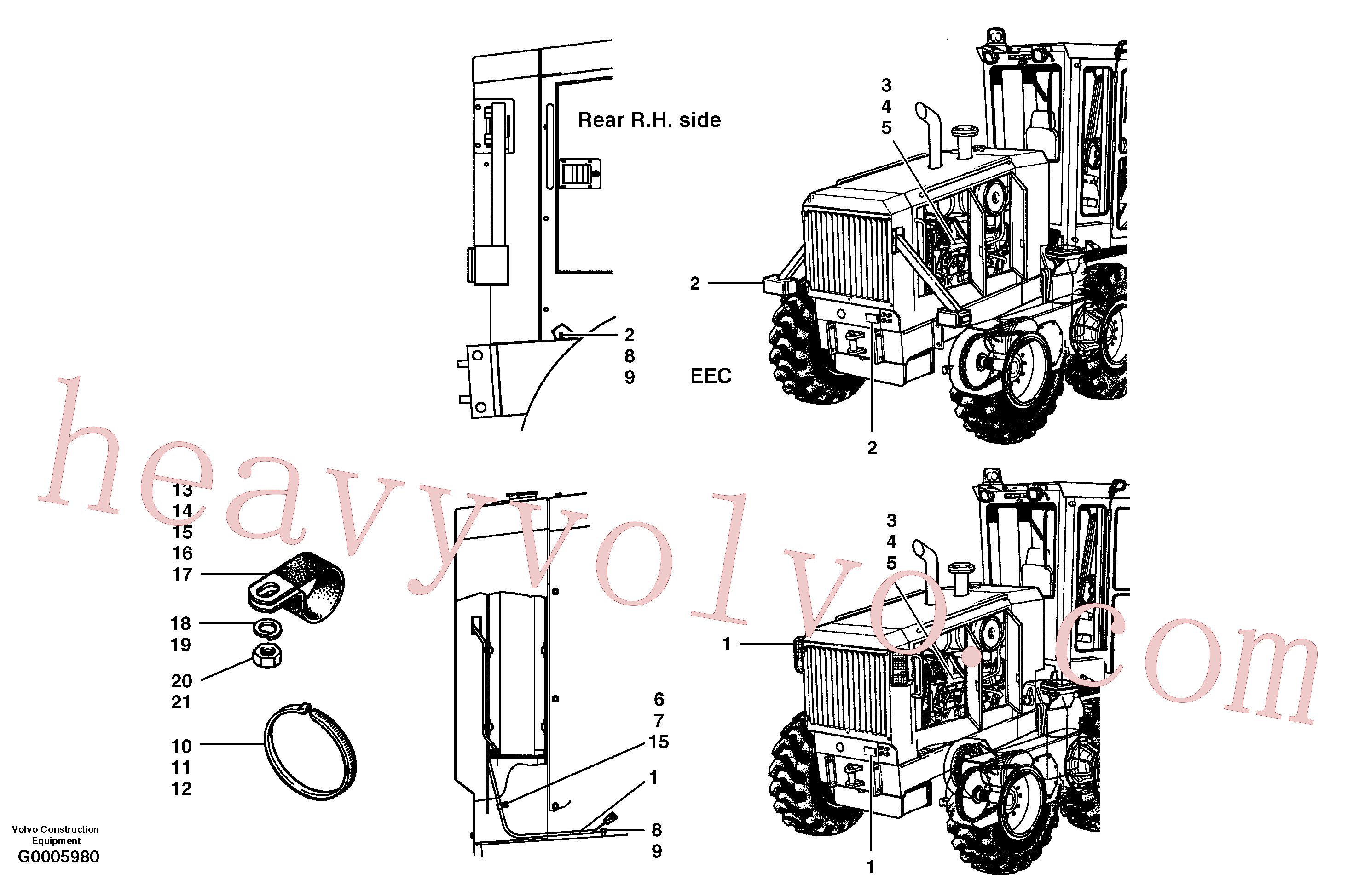CH32320 Clamp for Volvo Excavator spare