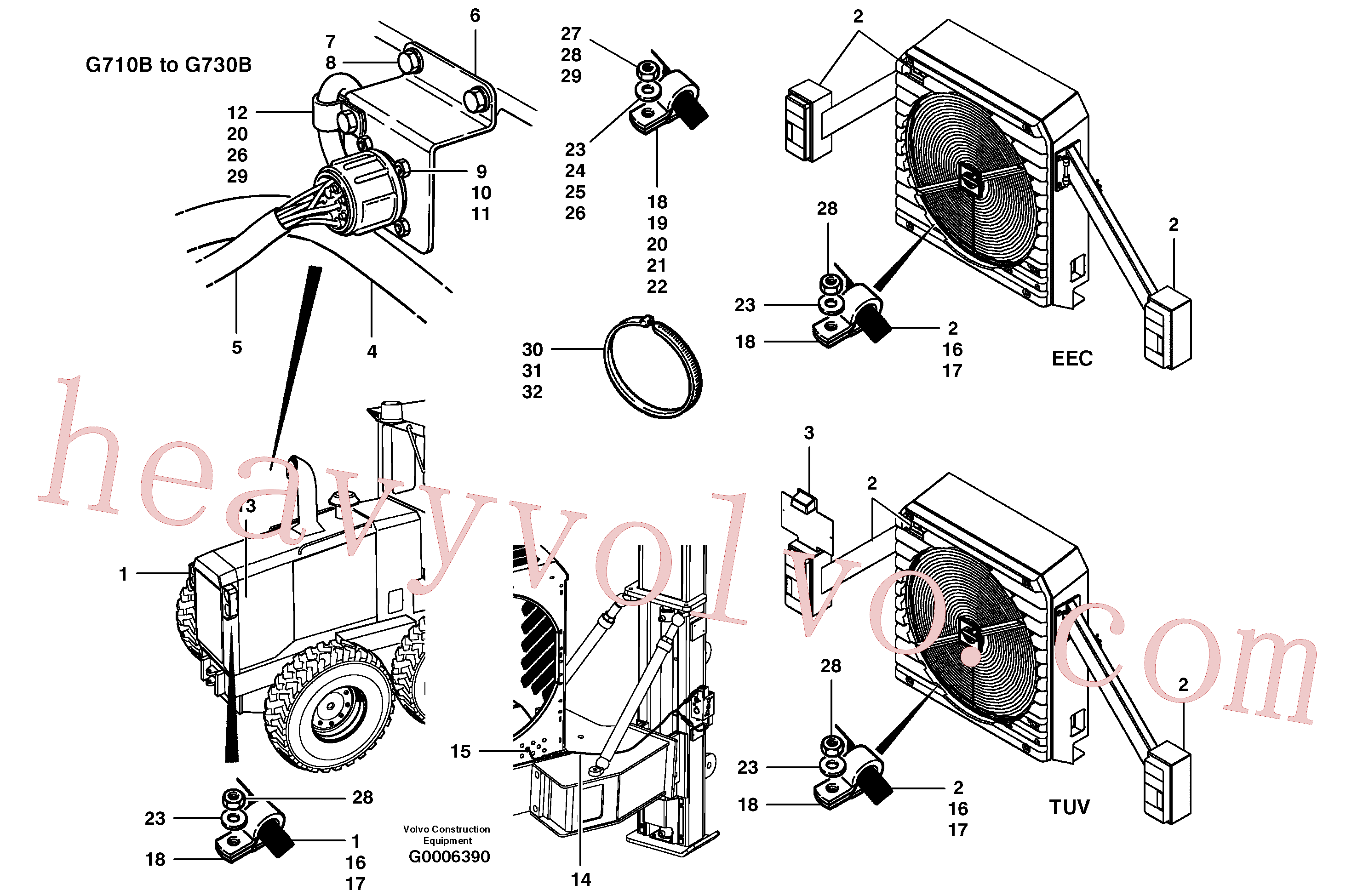 CH32320 Clamp for Volvo Excavator spare