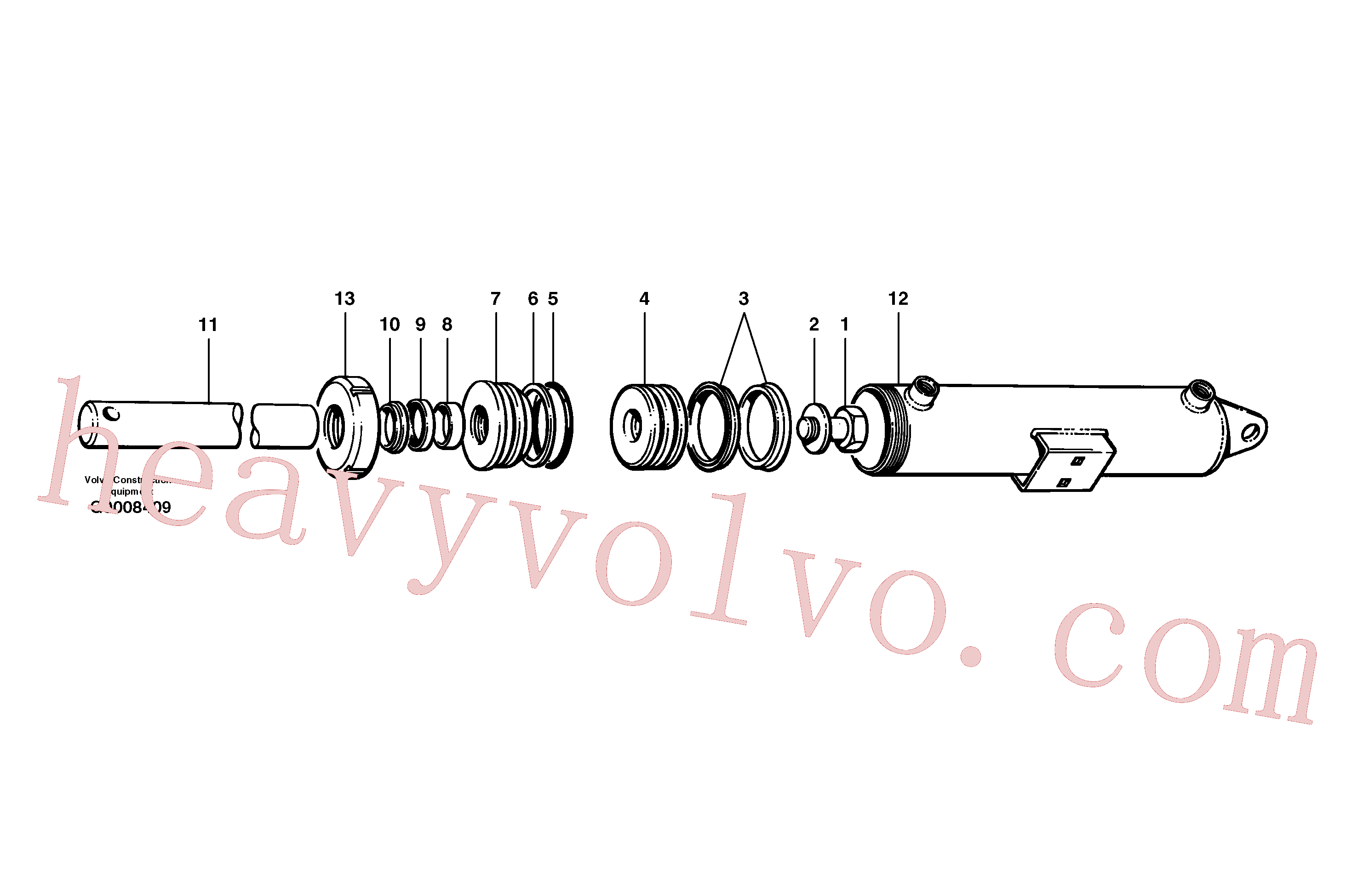 CH59670 Cylinder Piston for Volvo Excavator Parts