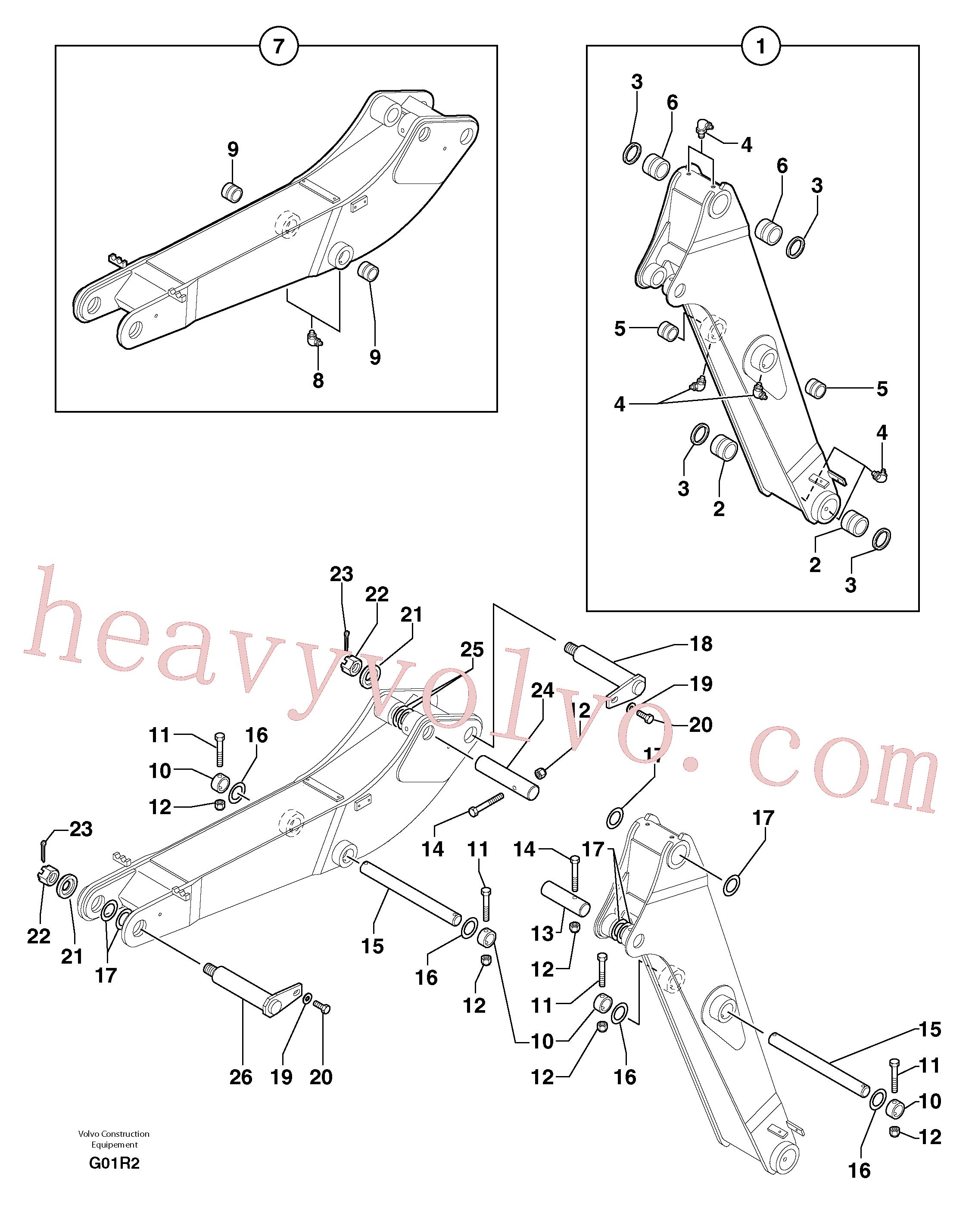 China Made PJ5460330 Boom parts for Volvo Excavator