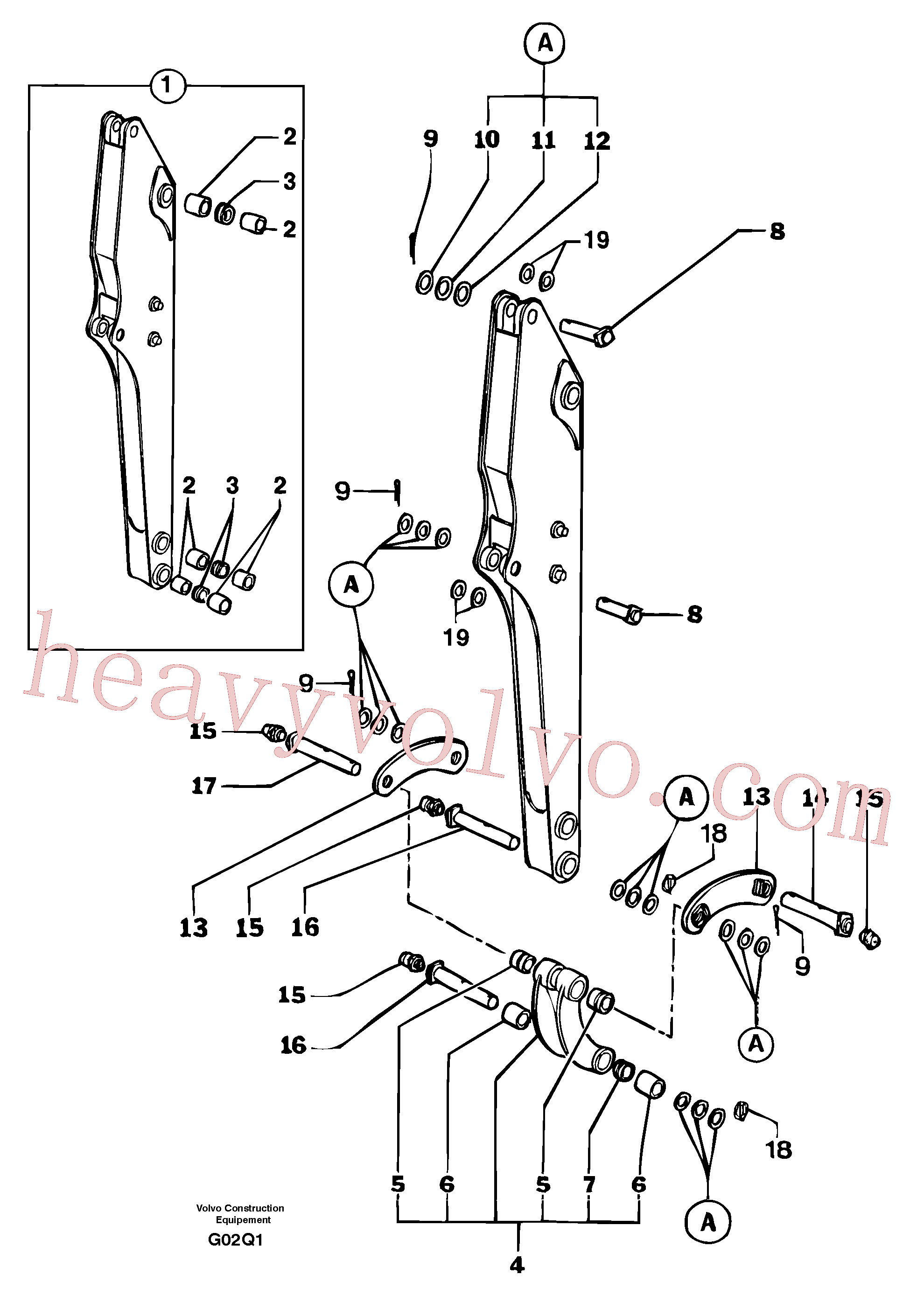 China Made PJ4090008 Pin parts for Volvo Excavator