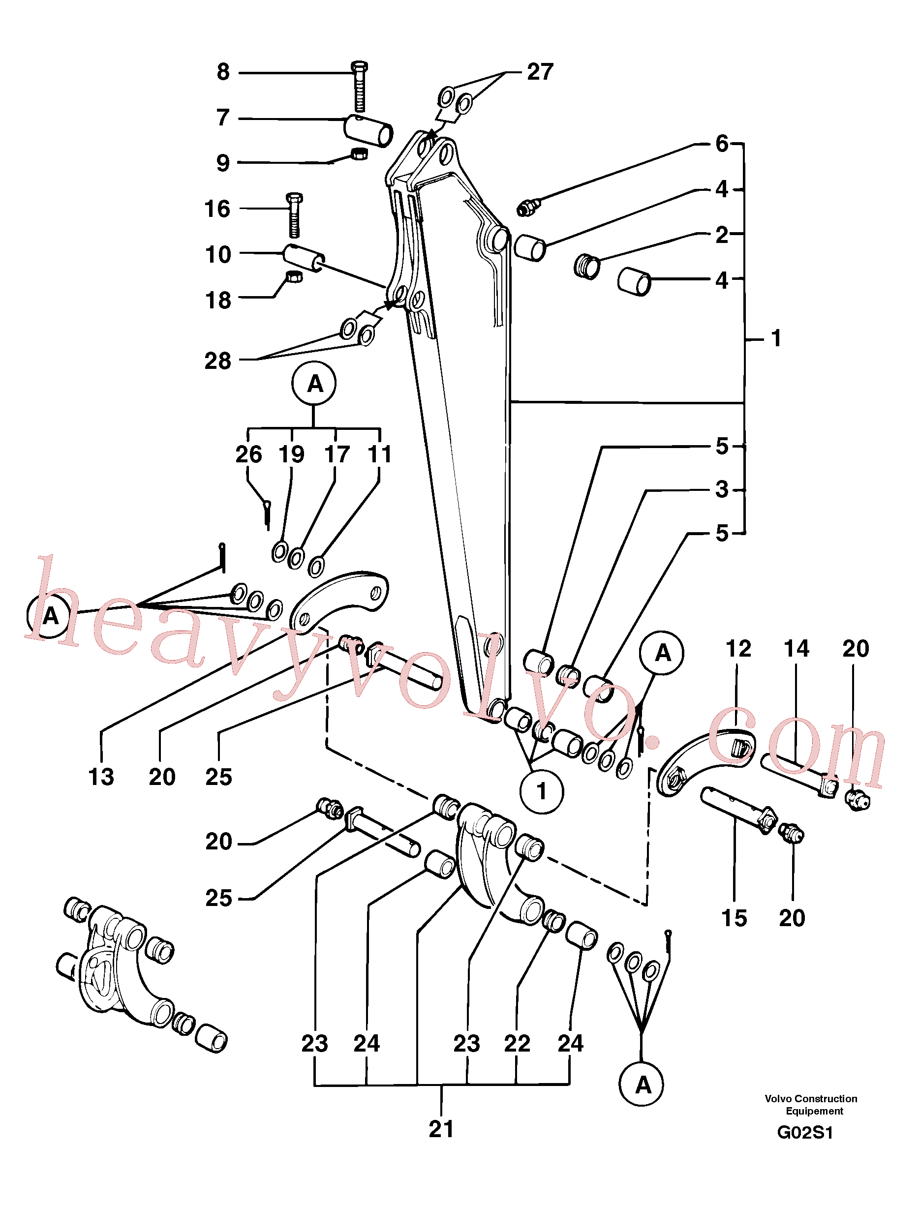 PJ5540026 Washer for Volvo Excavator Parts