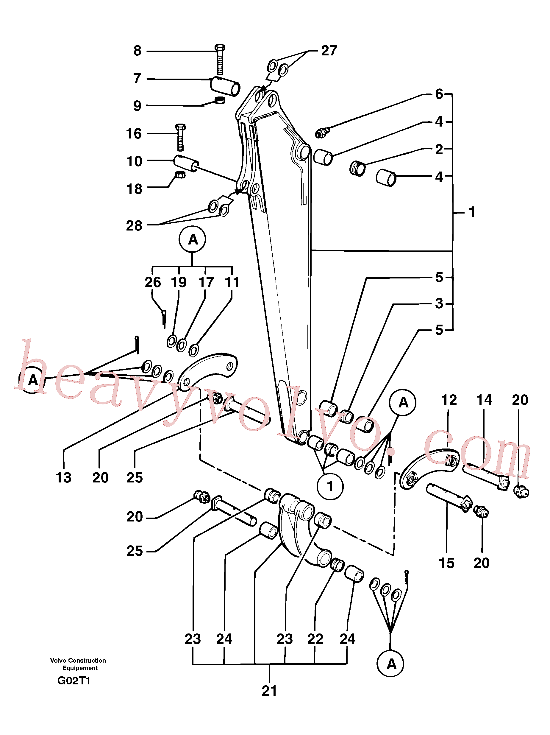 PJ5540026 Washer for Volvo Excavator Parts