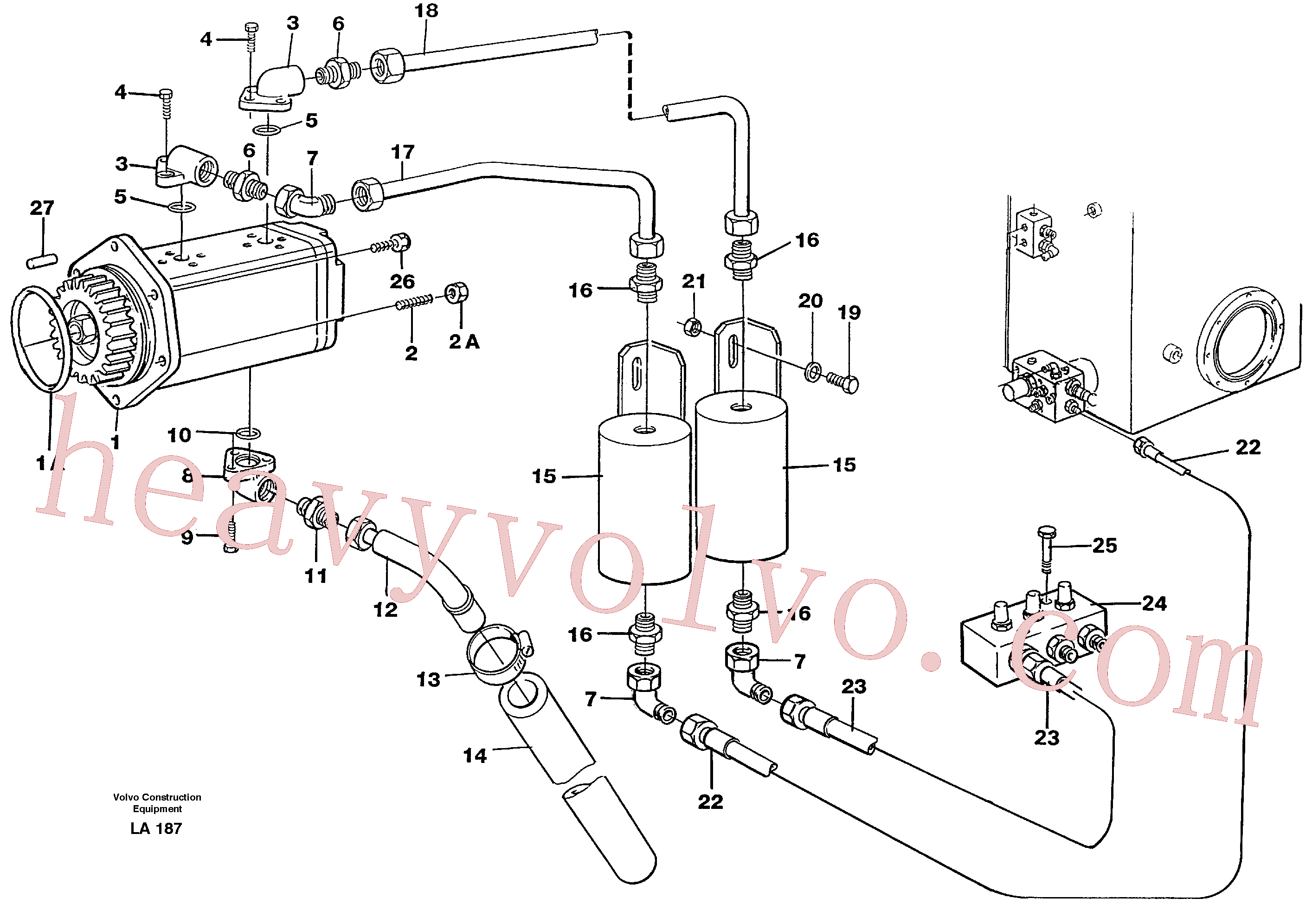 Volvo excavator part VOE14056268 Hydraulic hose for sale