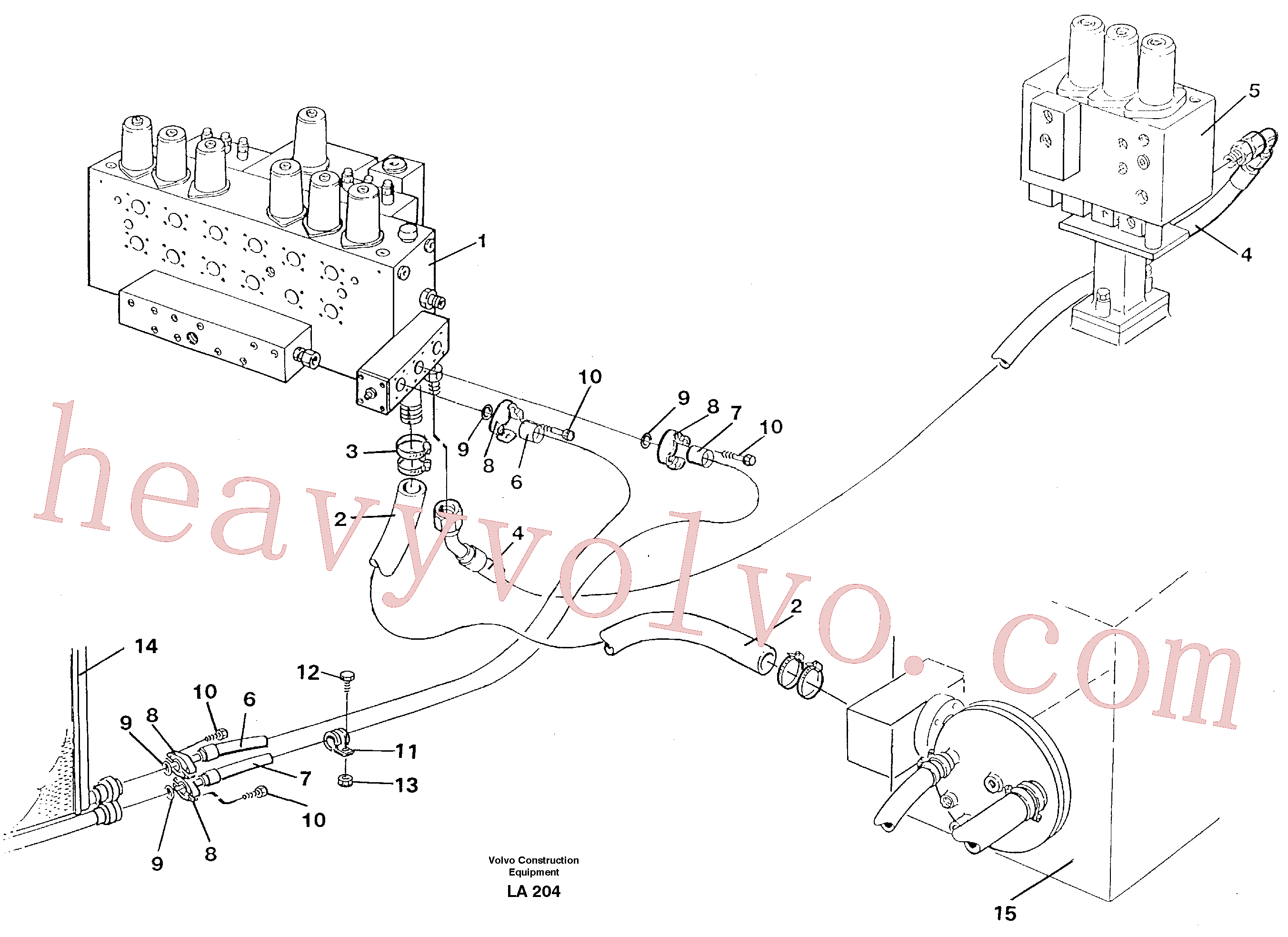 VOE14267470 Hydraulic hose for Volvo Excavator Parts