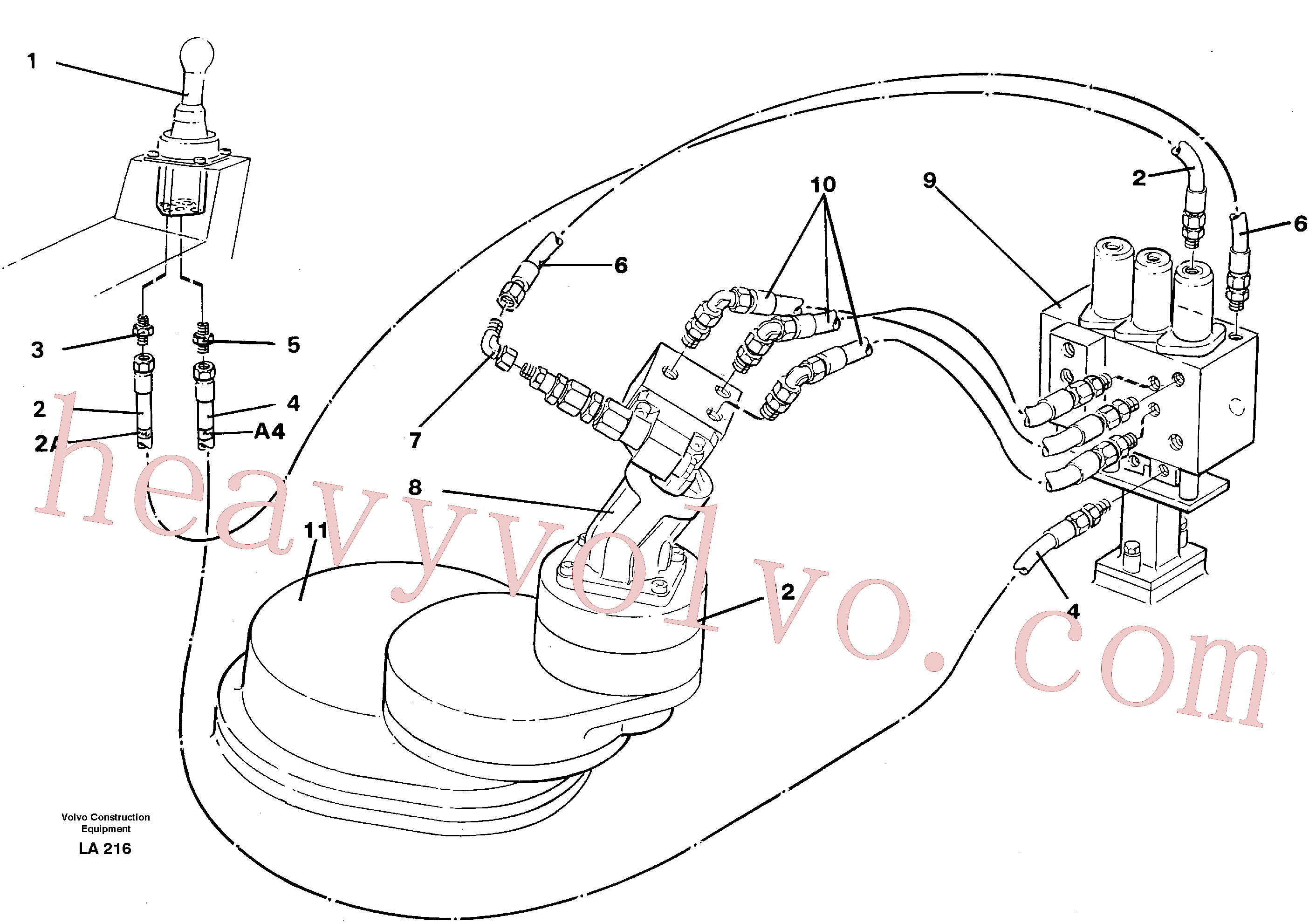 Volvo VOE14263251 Hydraulic hose aftermarket part for sale