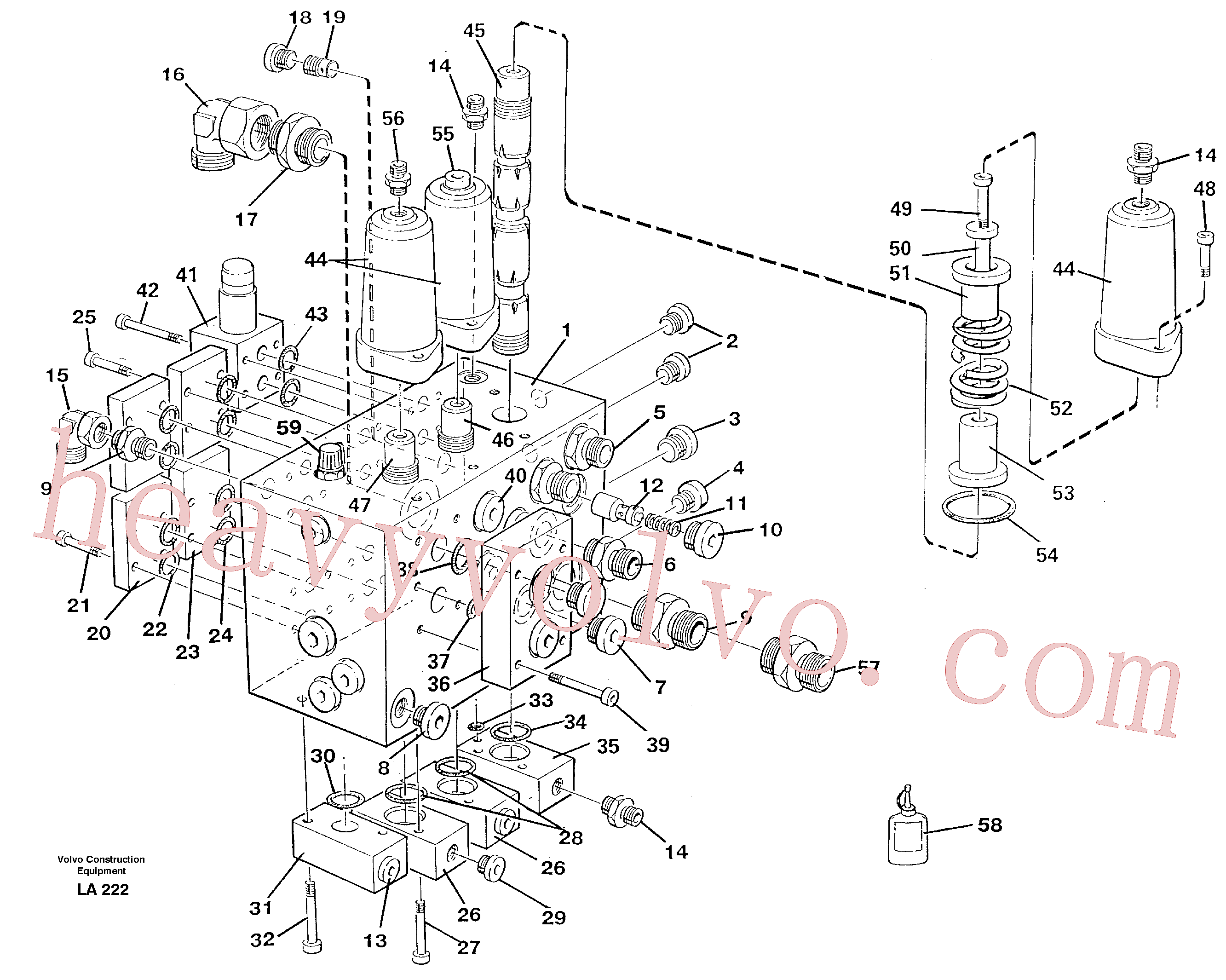 VOE14211238 Pressure limiting valve for Volvo Excavator spare