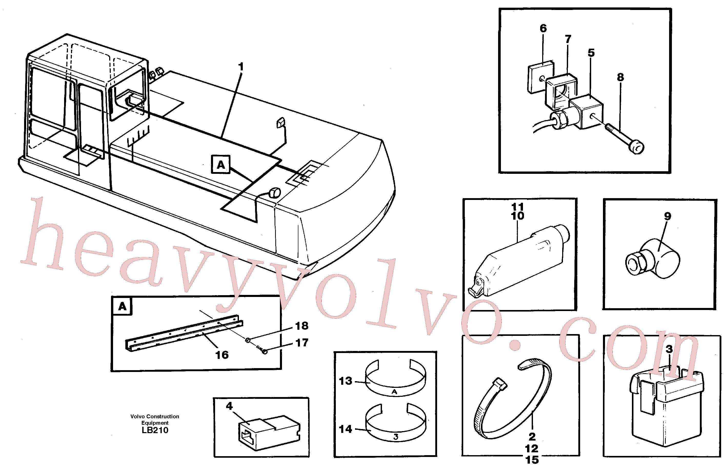 VOE14341211 Connector, Cable Contact for Volvo Excavator Parts