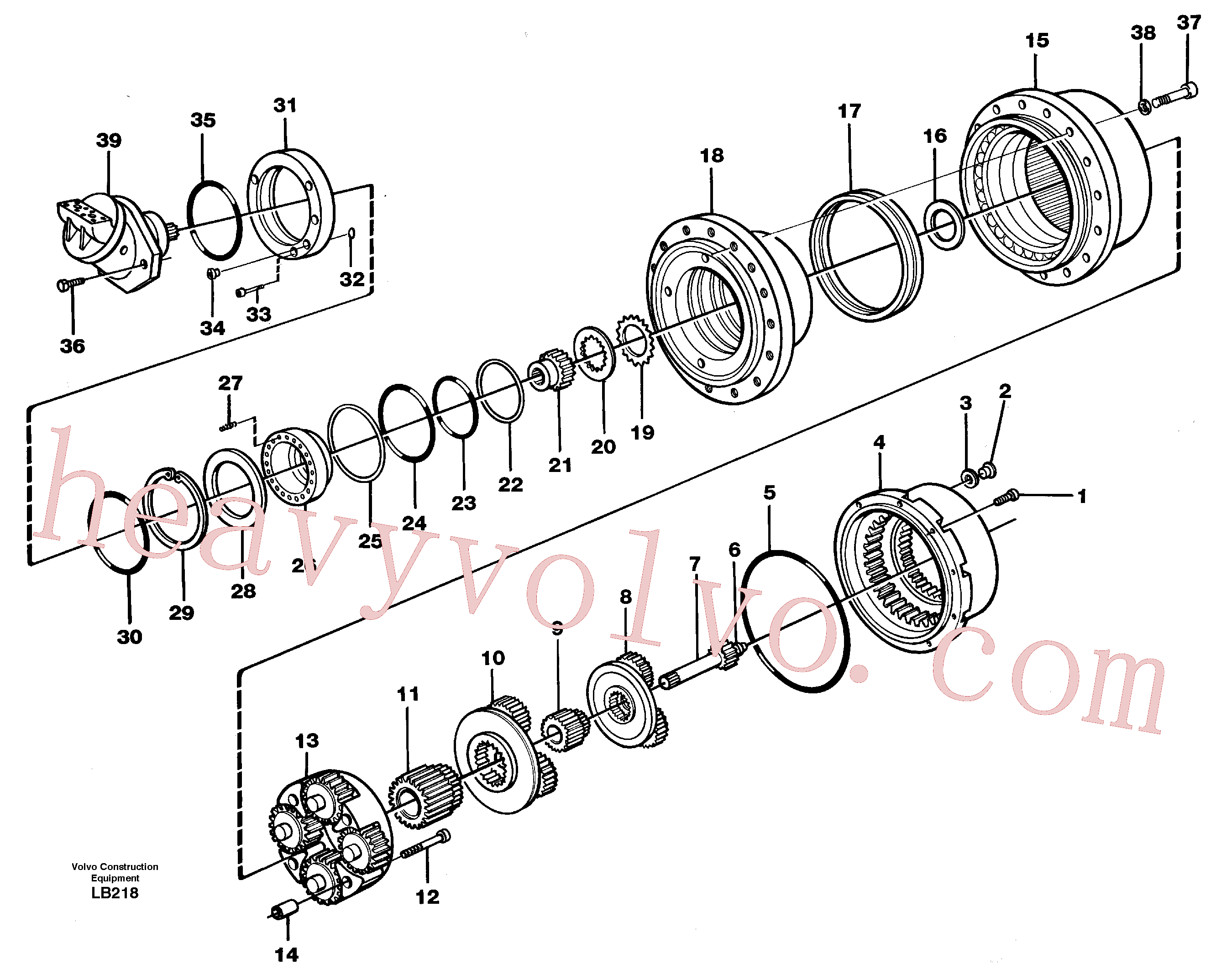 VOE11702909 Sealing kit for Volvo Excavator spare