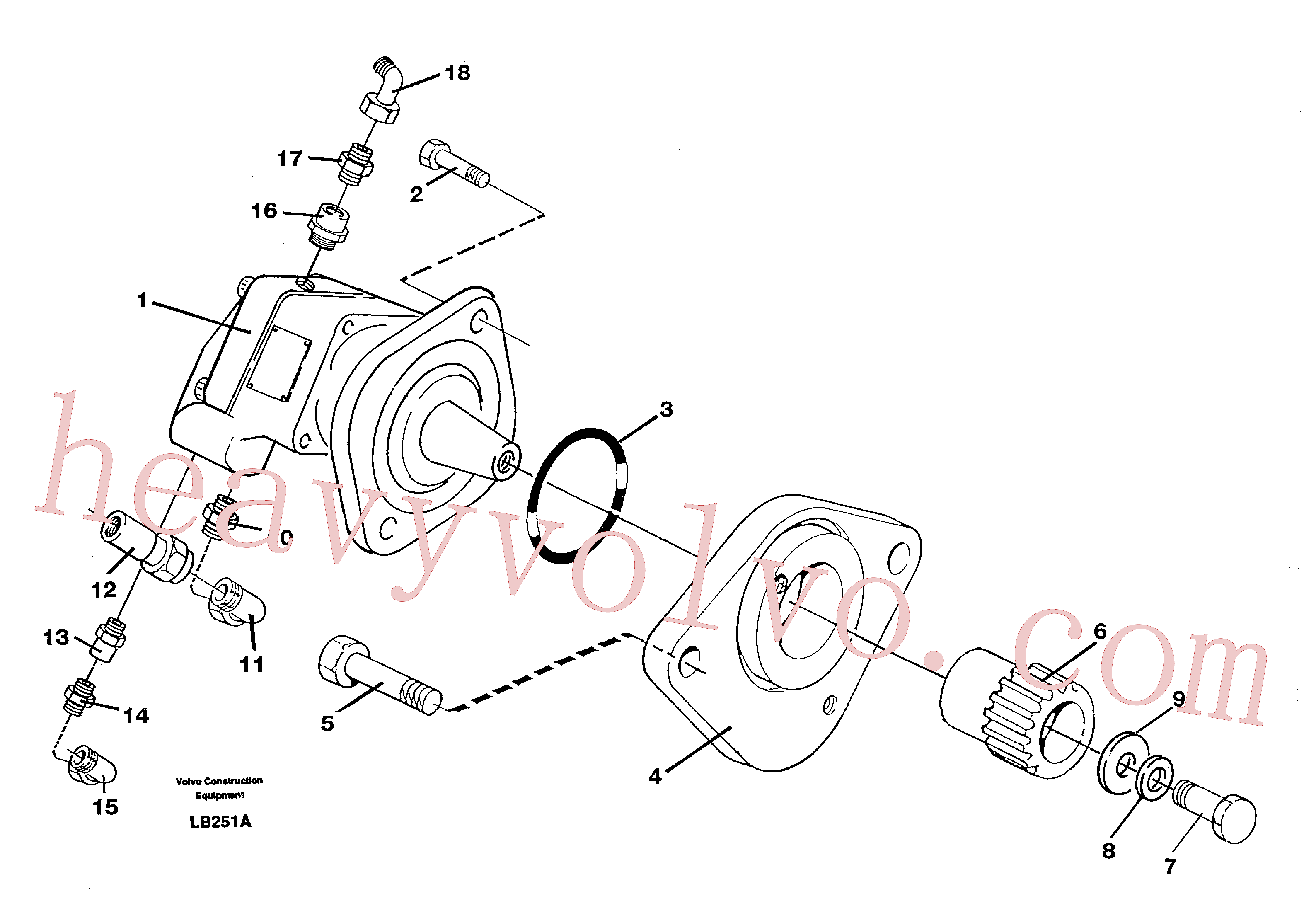 Volvo Assembly VOE11147222 Hydraulic pump for sale