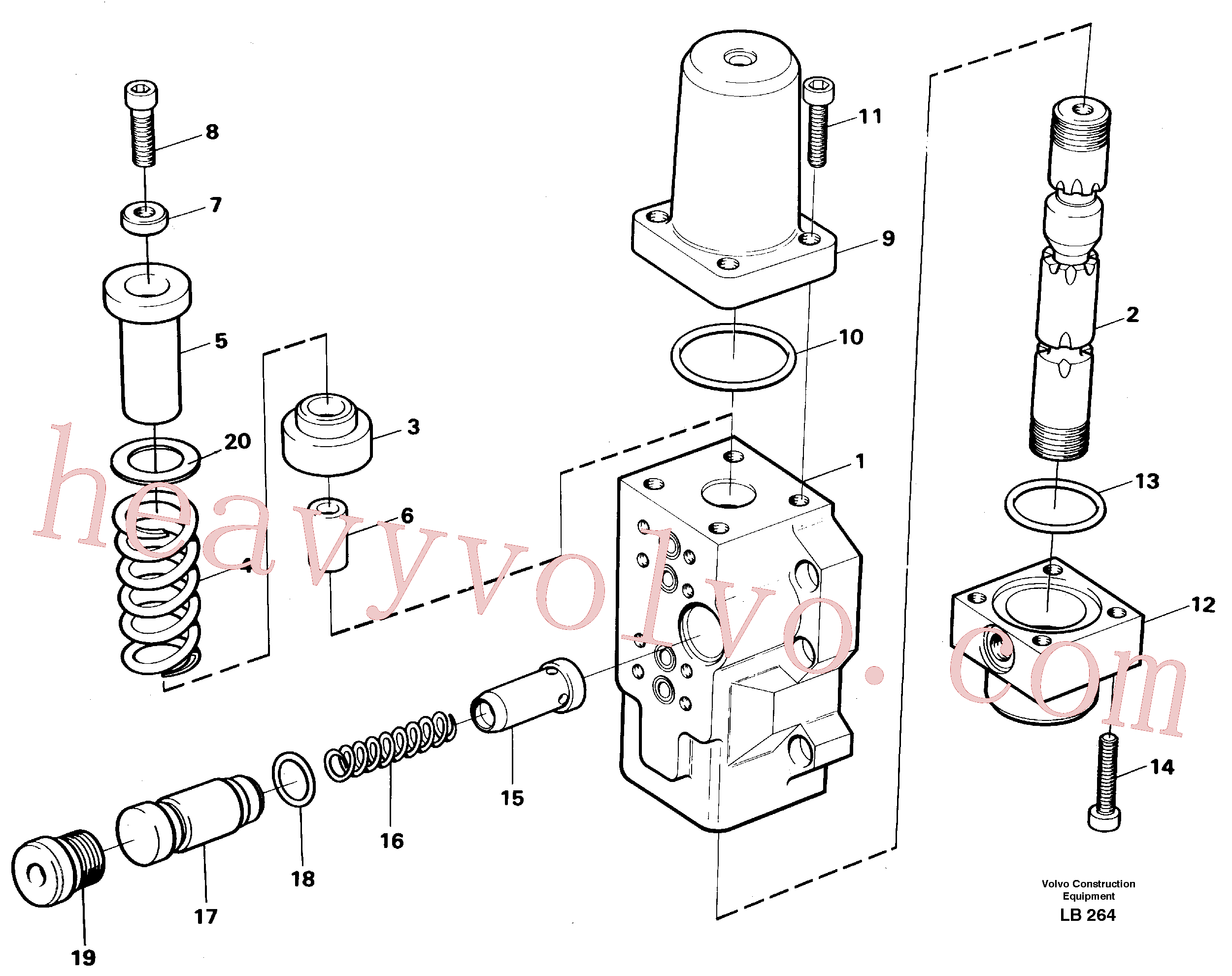 VOE14264484 Slide for Volvo Excavator spare