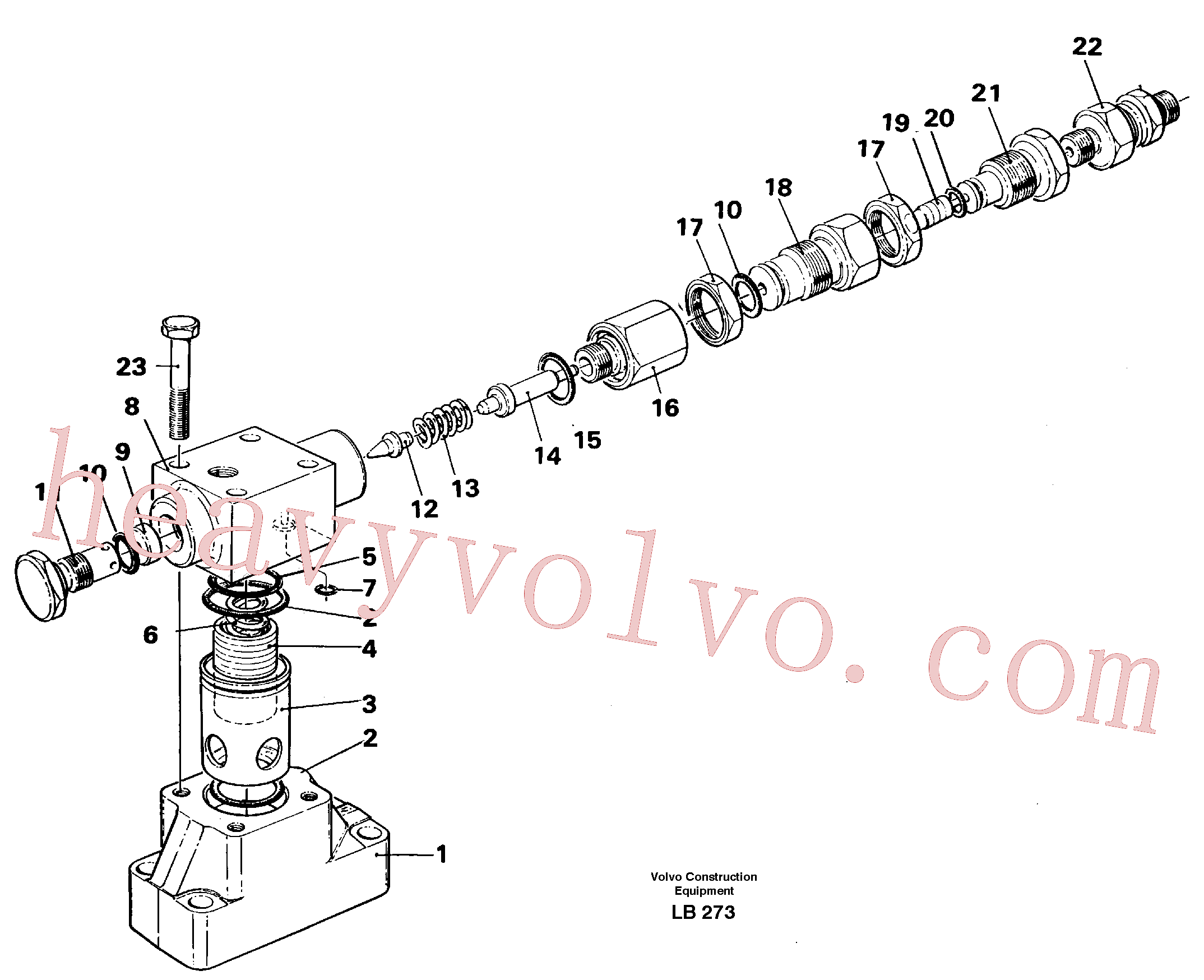 VOE14235232 Screw for Volvo Excavator Parts