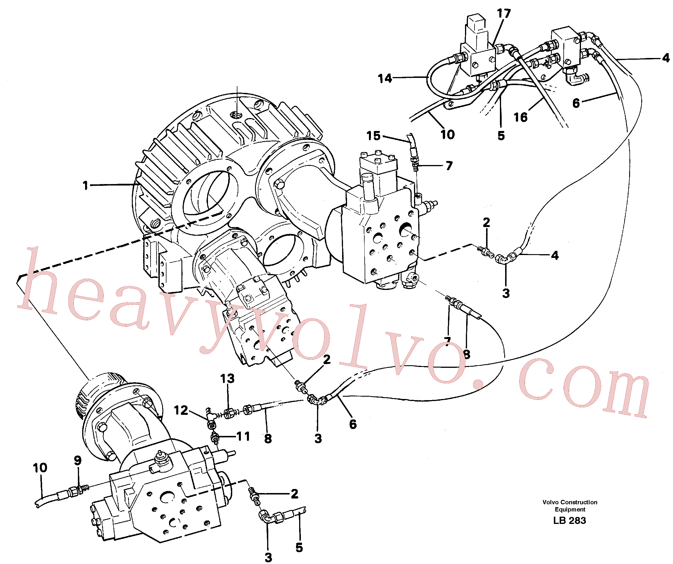 Wholesale VOE14047306 Hydraulic hose for Volvo Excavator