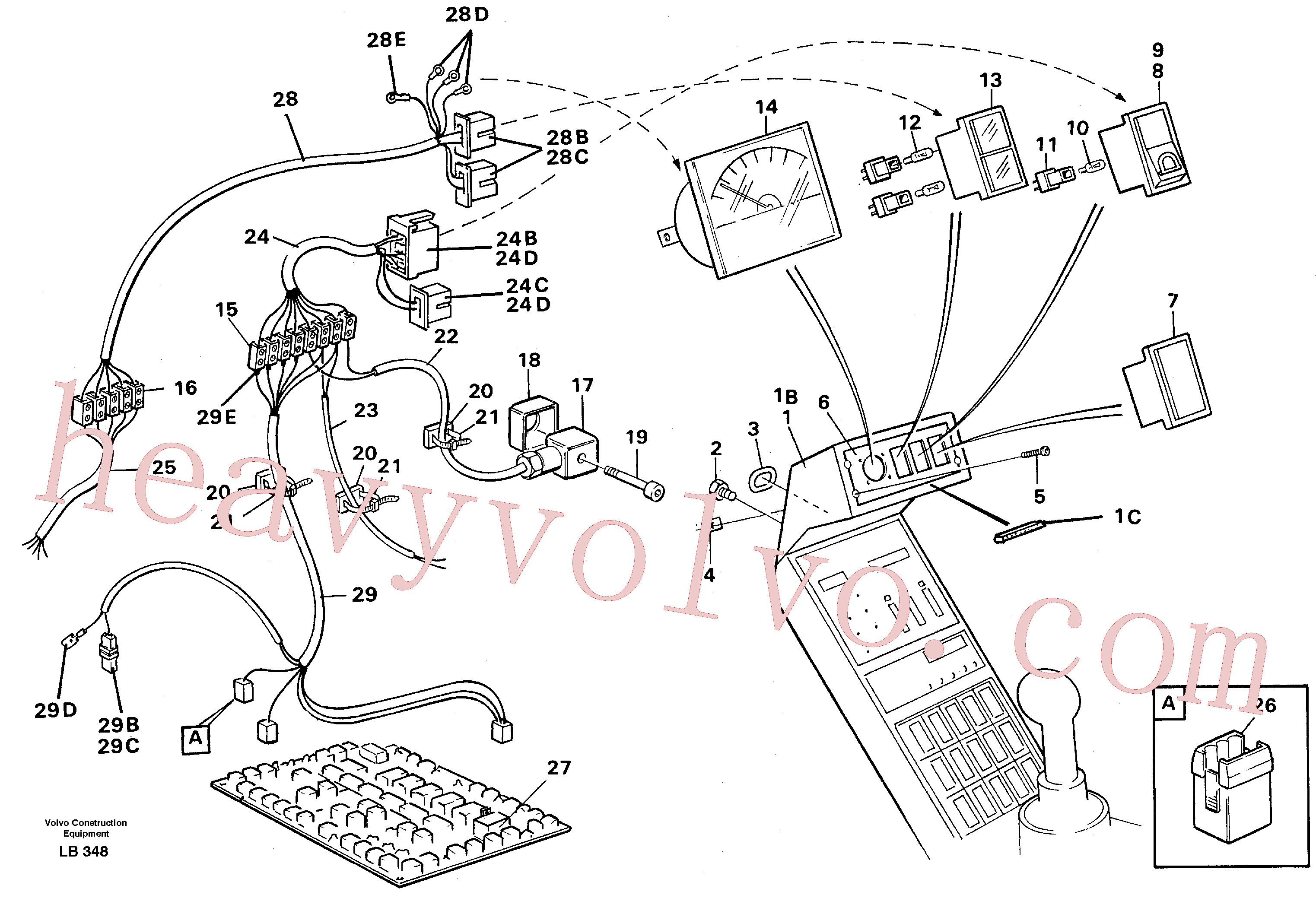 VOE14213791 Voltmeter for Volvo Excavator Parts