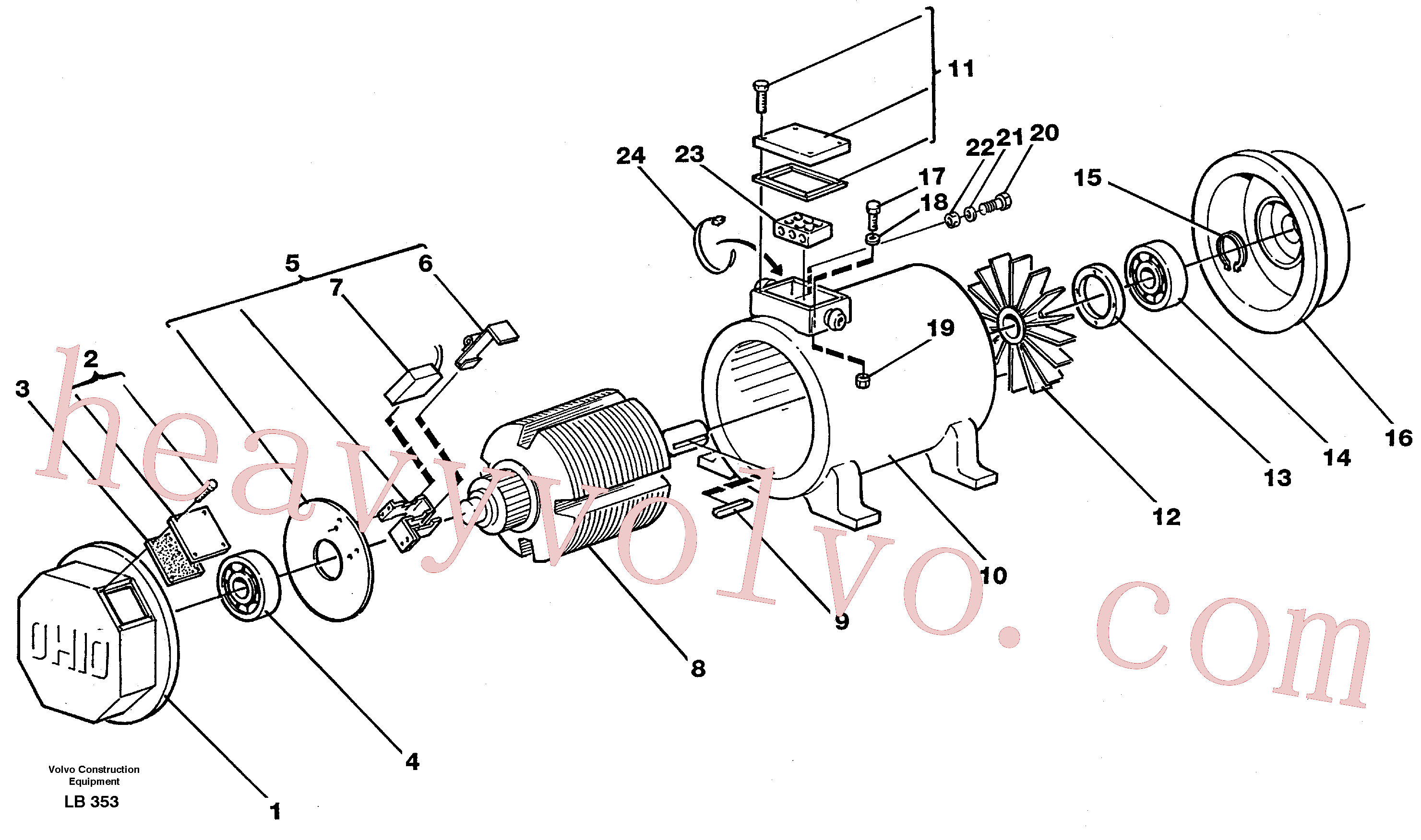 Volvo Assembly VOE11701863 Carbon brush for sale