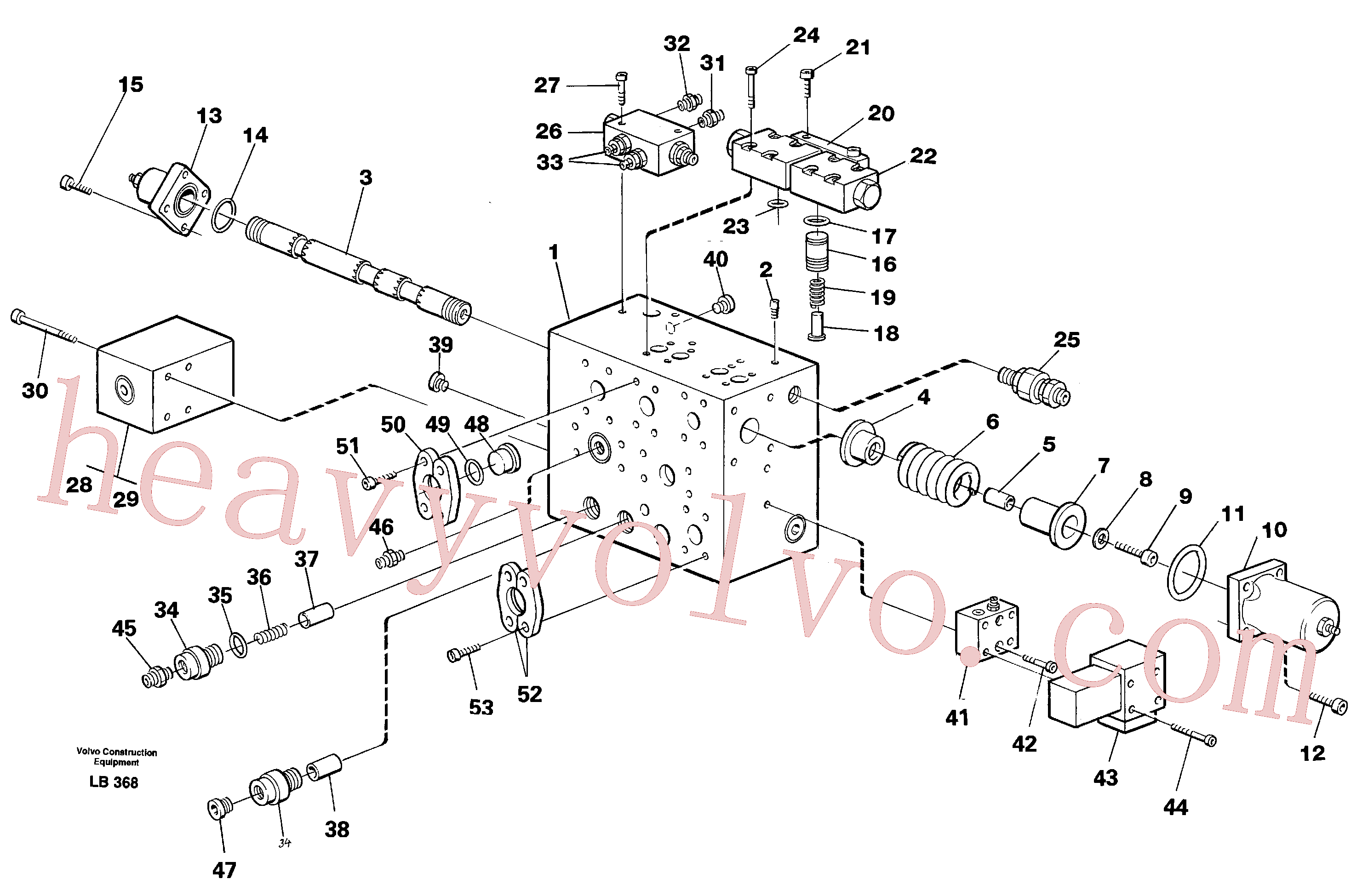 VOE14263203 Valve housing for Volvo Excavator Parts