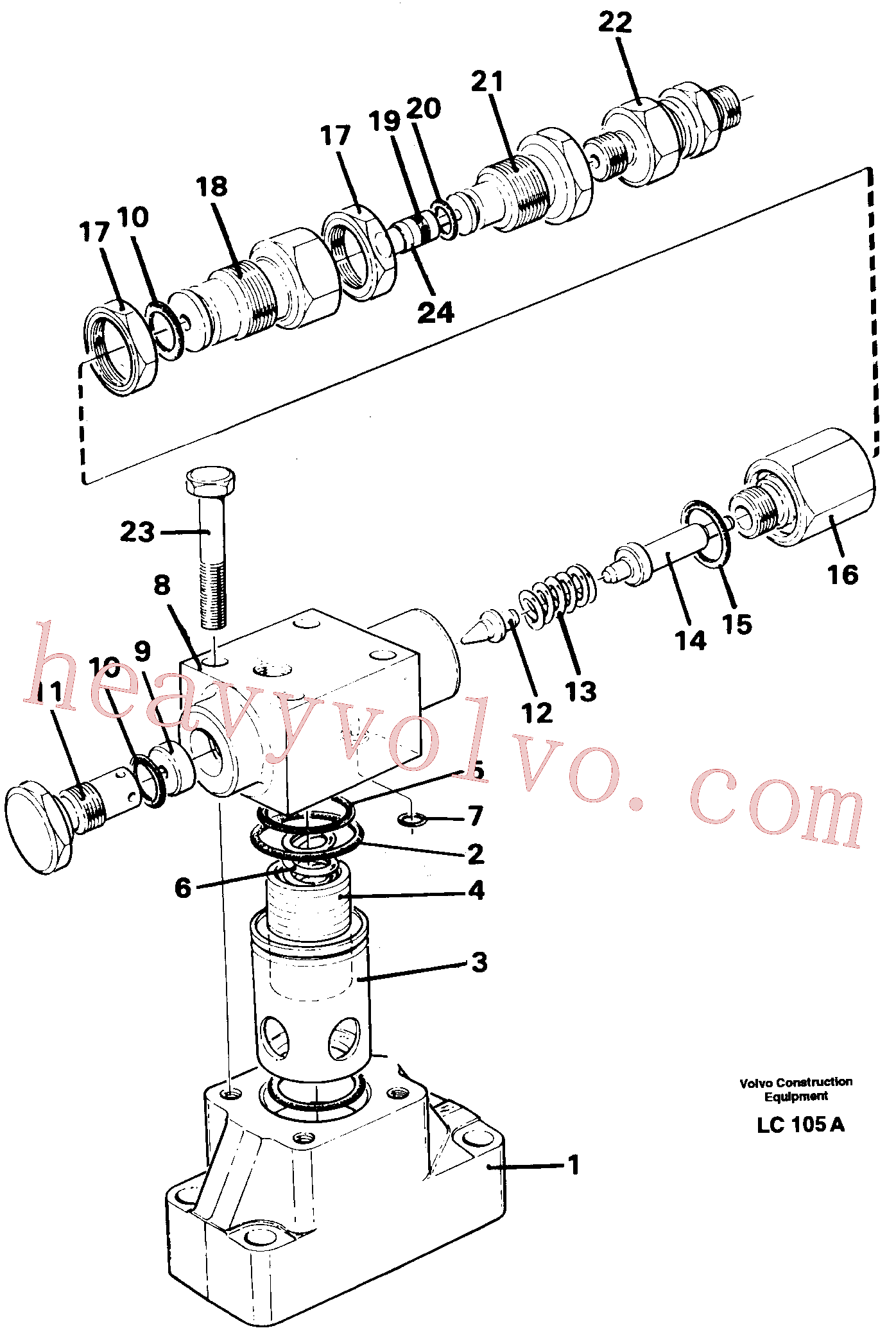 VOE14235232 Screw for Volvo Excavator Parts