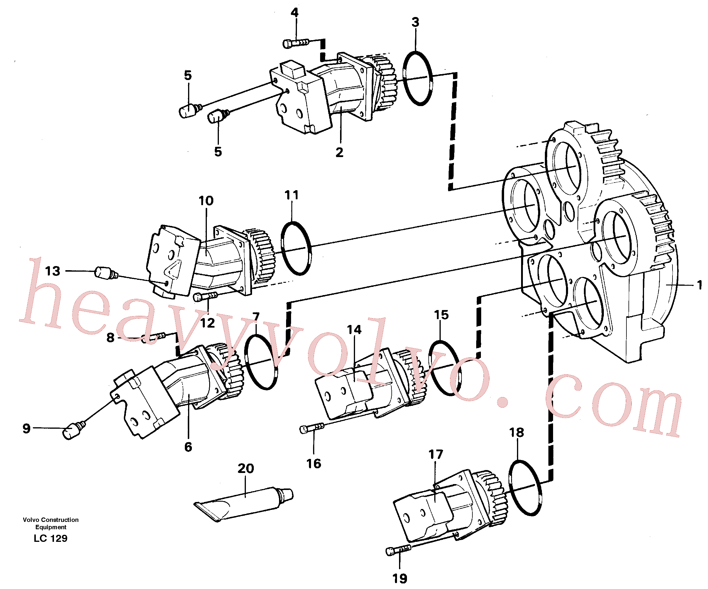 VOE955368 Hexagon screw for Volvo Excavator spare