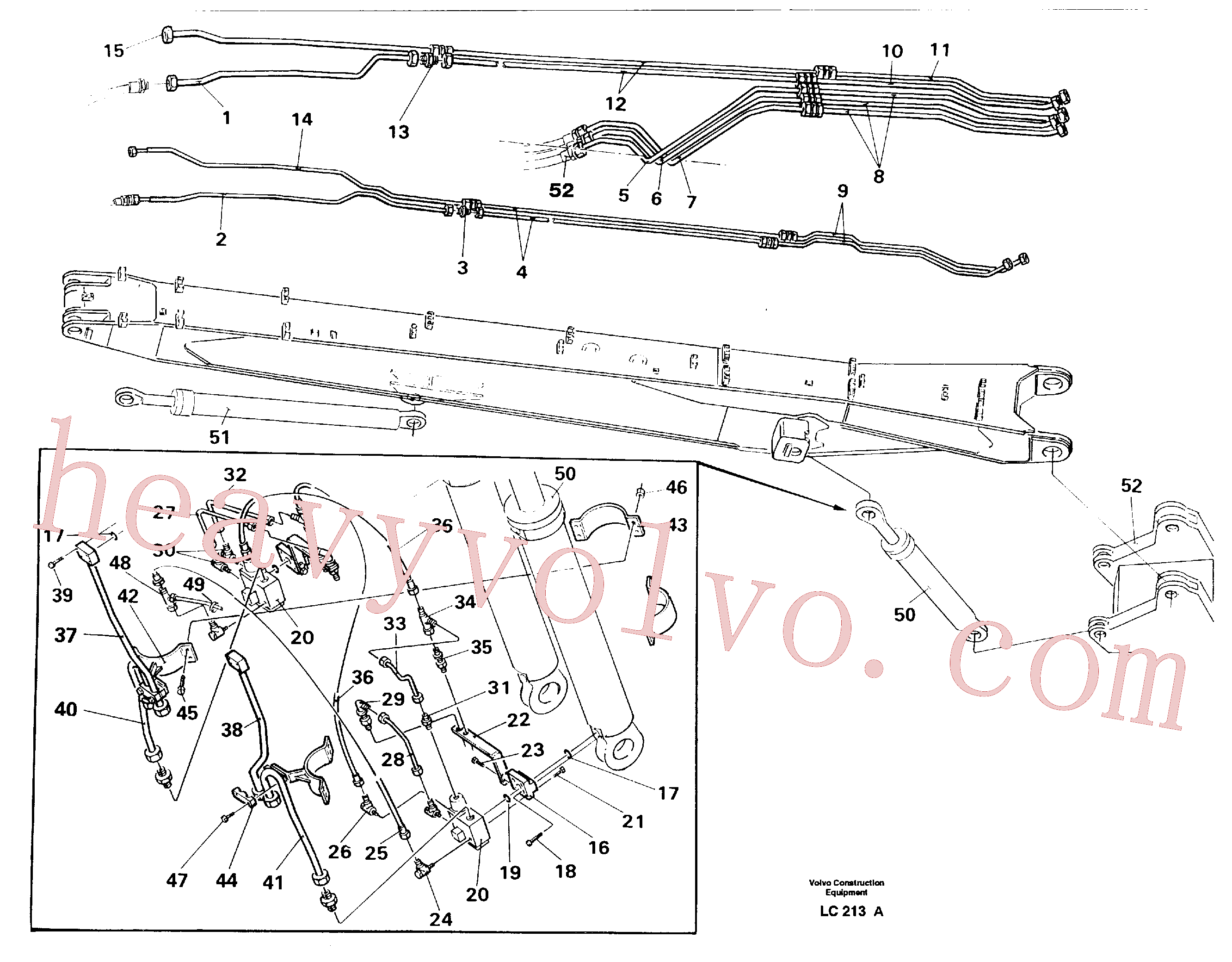 VOE14231238 Tube Assembly for Volvo Excavator Parts