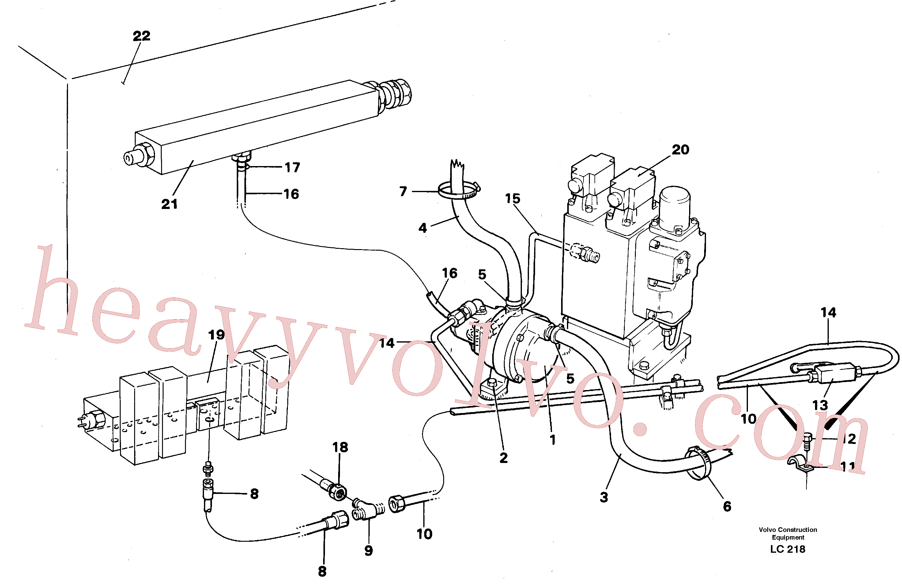 Volvo excavator part VOE14041890 Hose for sale
