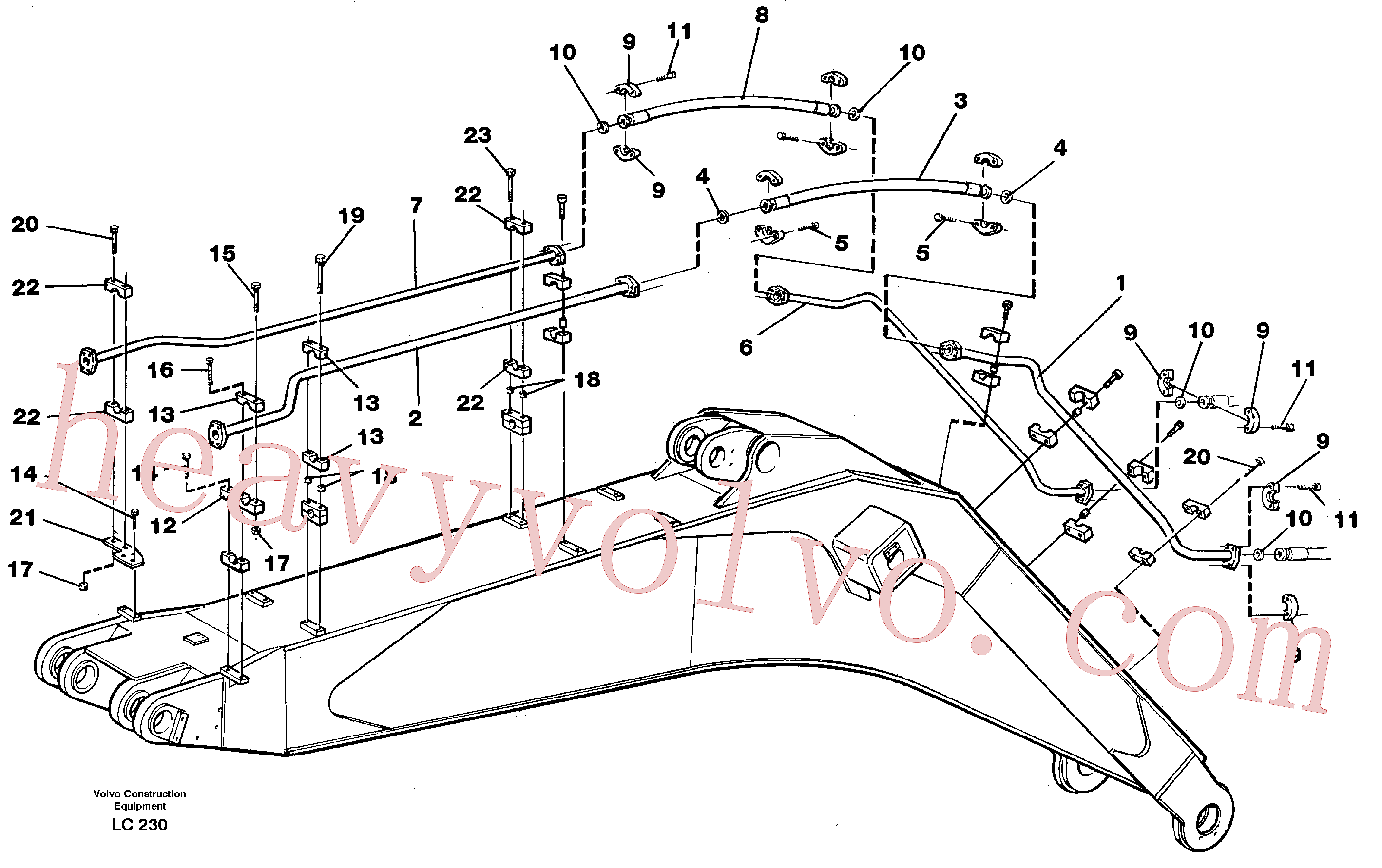 VOE14266230 Tube Assembly for Volvo Excavator Parts