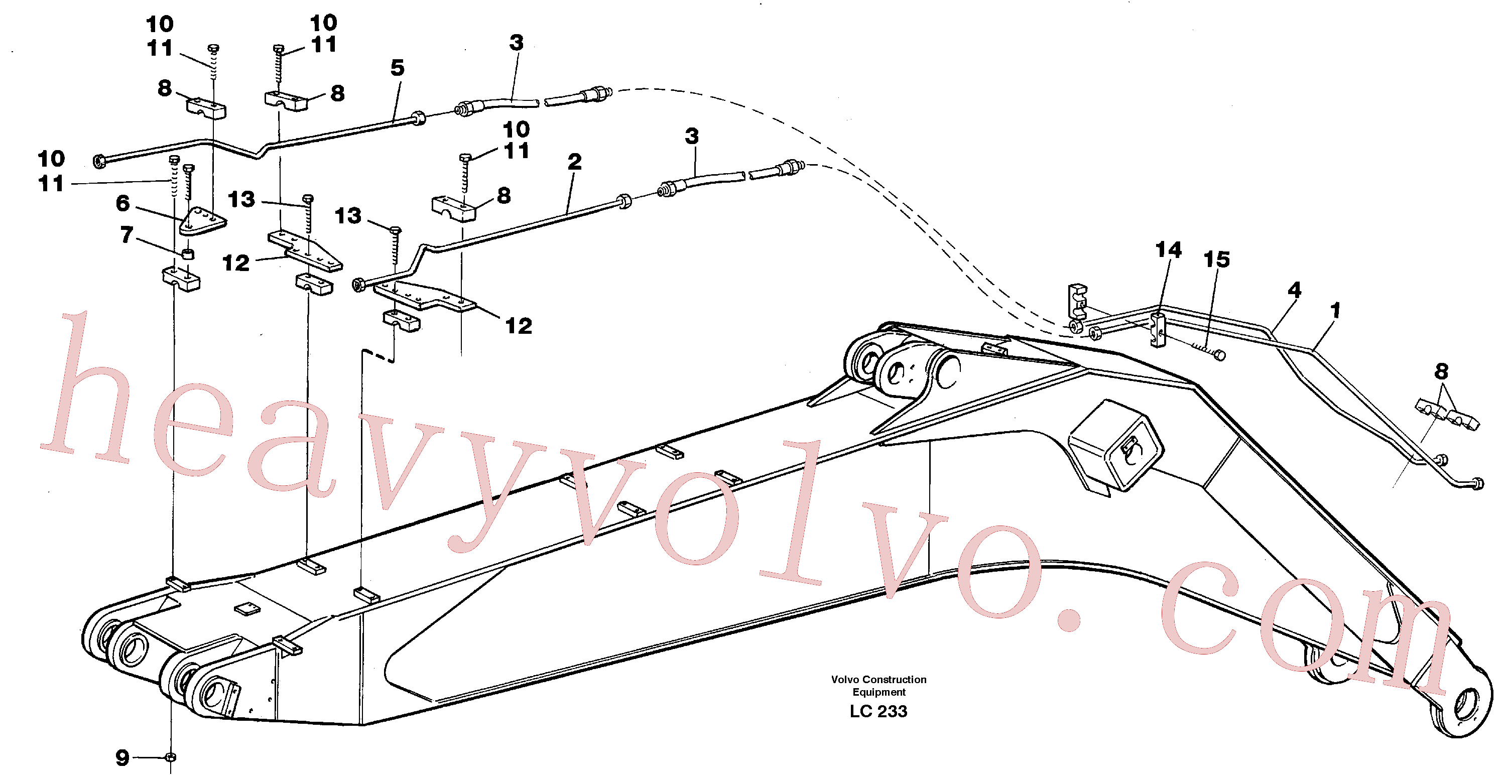 Volvo excavator part VOE14264714 Tube Assembly for sale