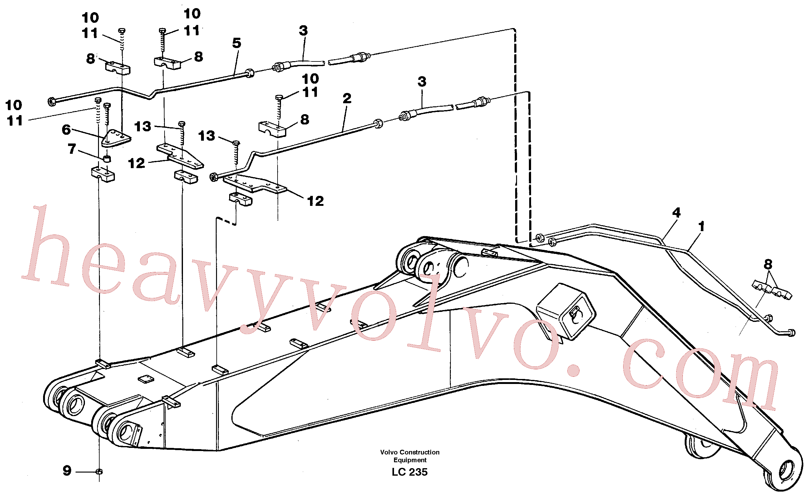 Volvo excavator part VOE14264714 Tube Assembly for sale