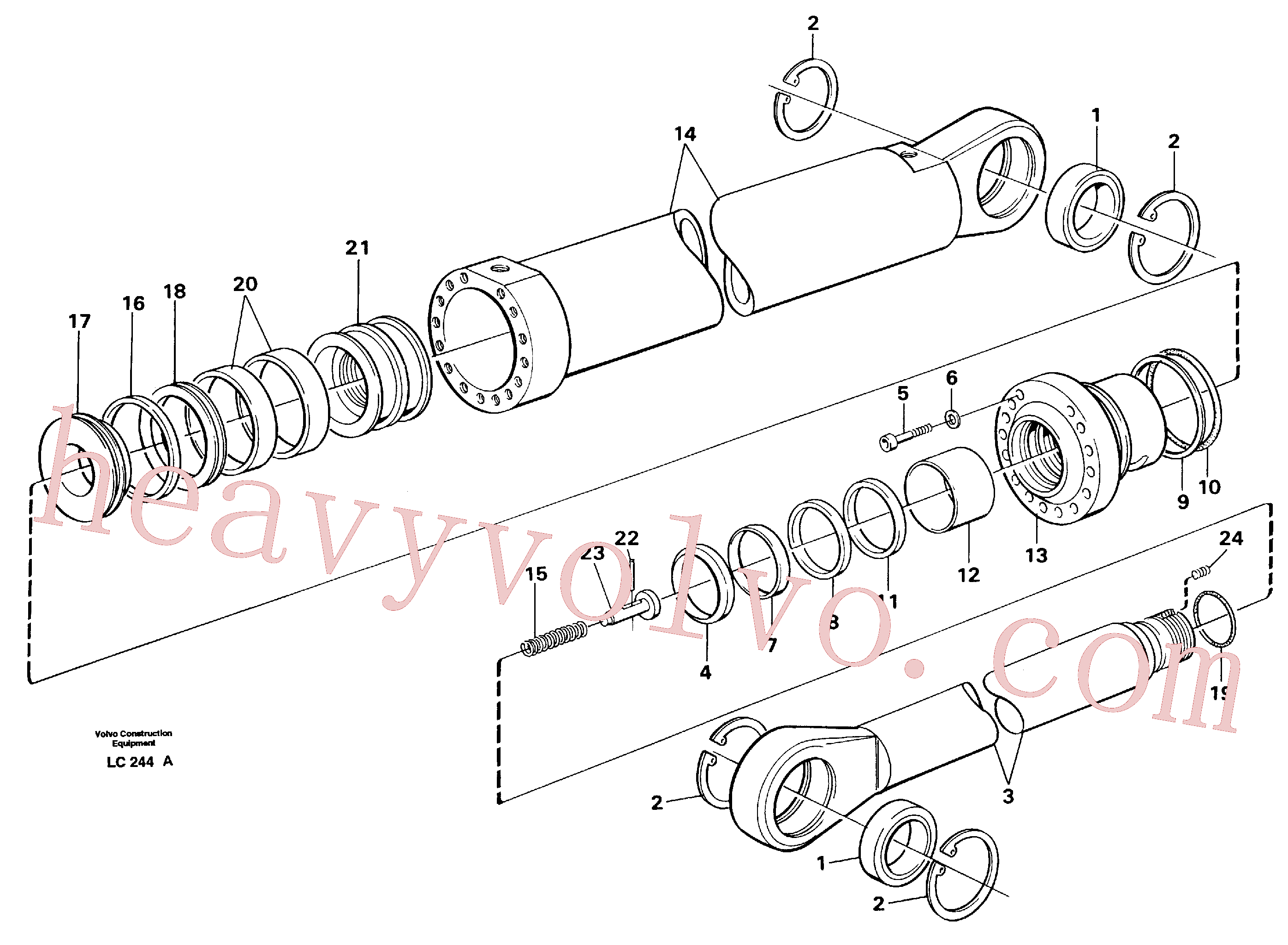 Volvo Assembly VOE14215450 Piston rod seal for sale
