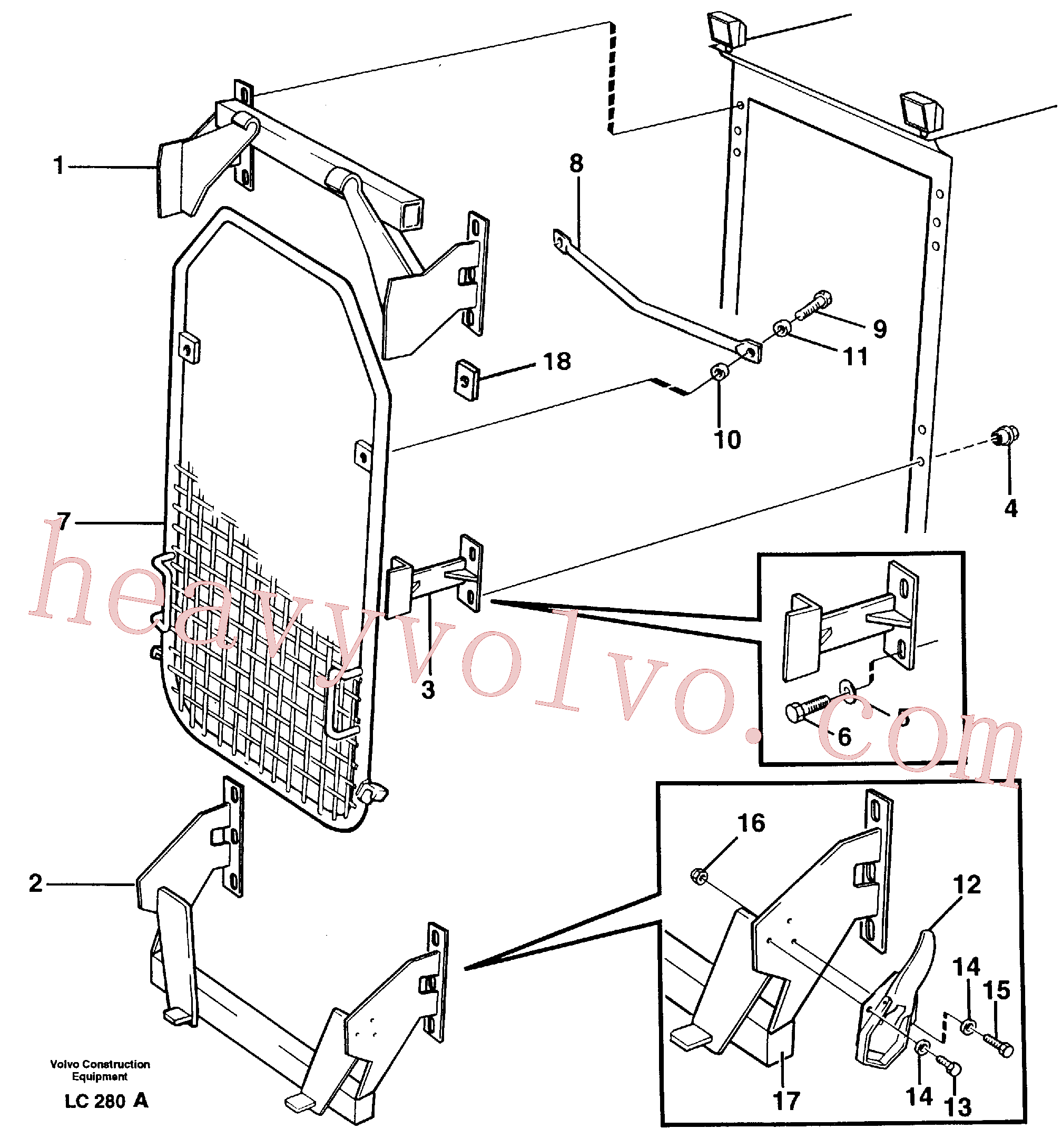 VOE14262778 Stay for Volvo Excavator spare