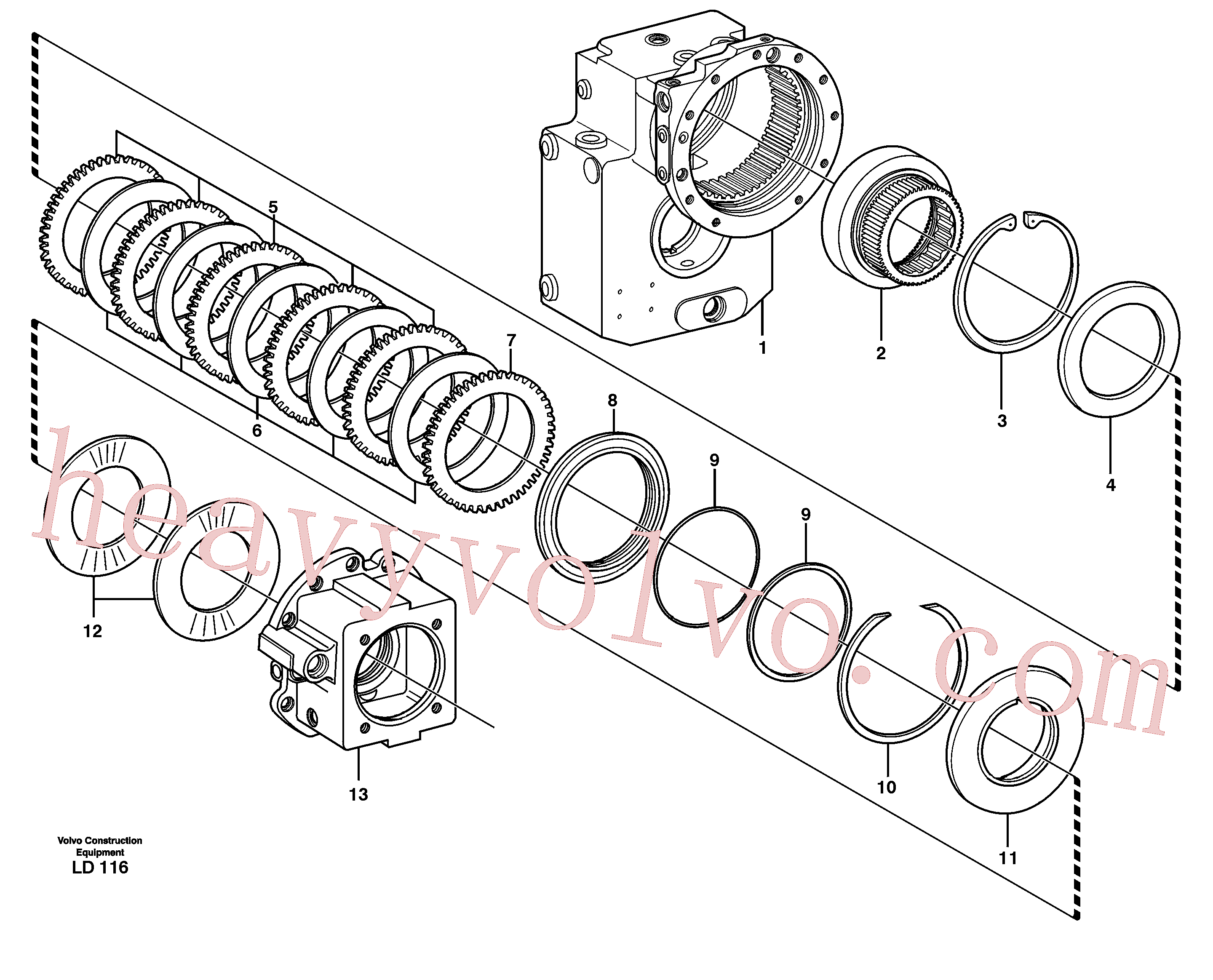 China Made SA8220-11820 Disc parts for Volvo Excavator