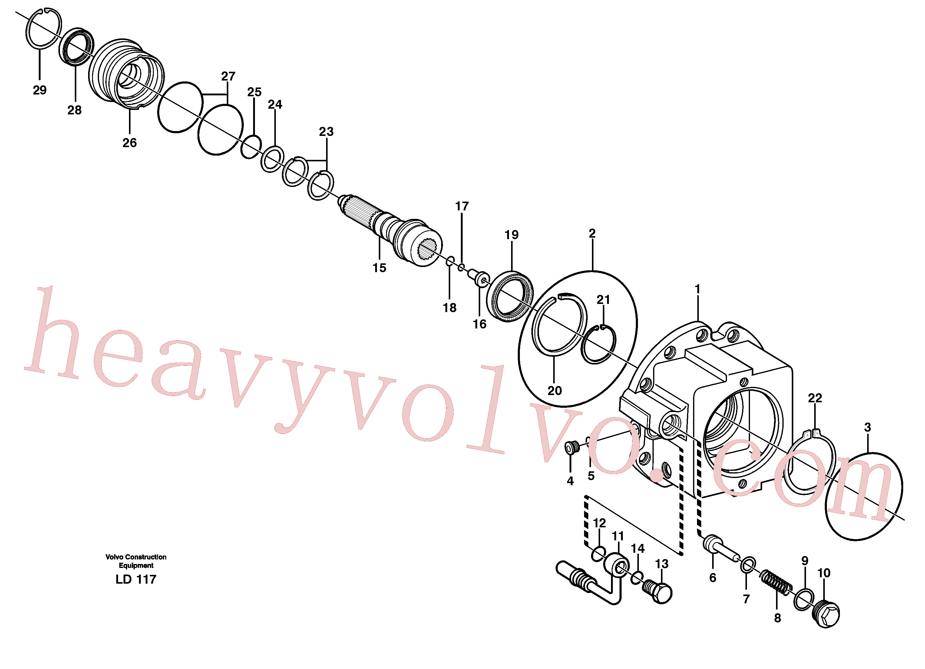 Volvo excavator part VOE11707716 Piston ring for sale
