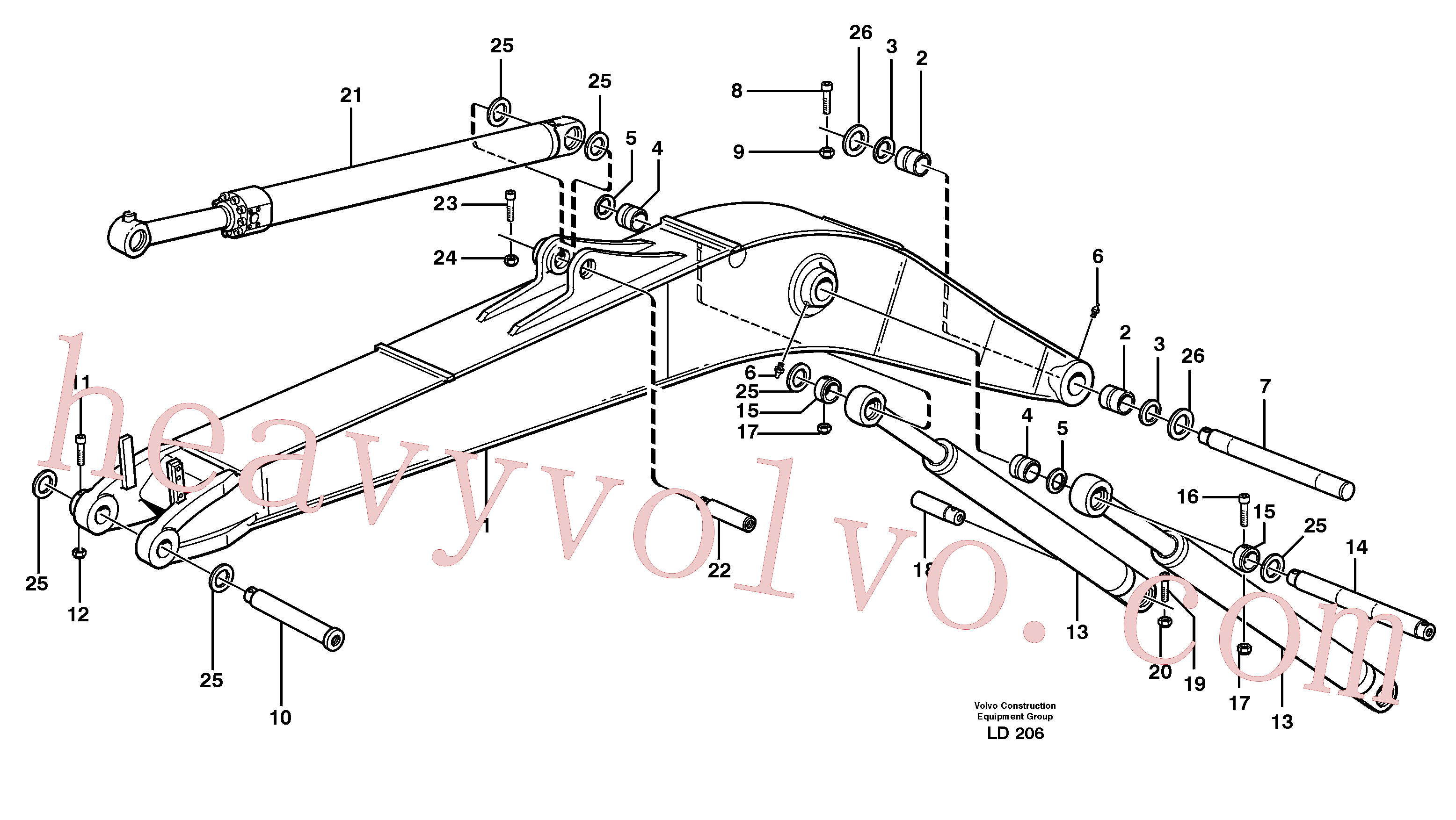 VOE14373420 Screw for Volvo Excavator spare