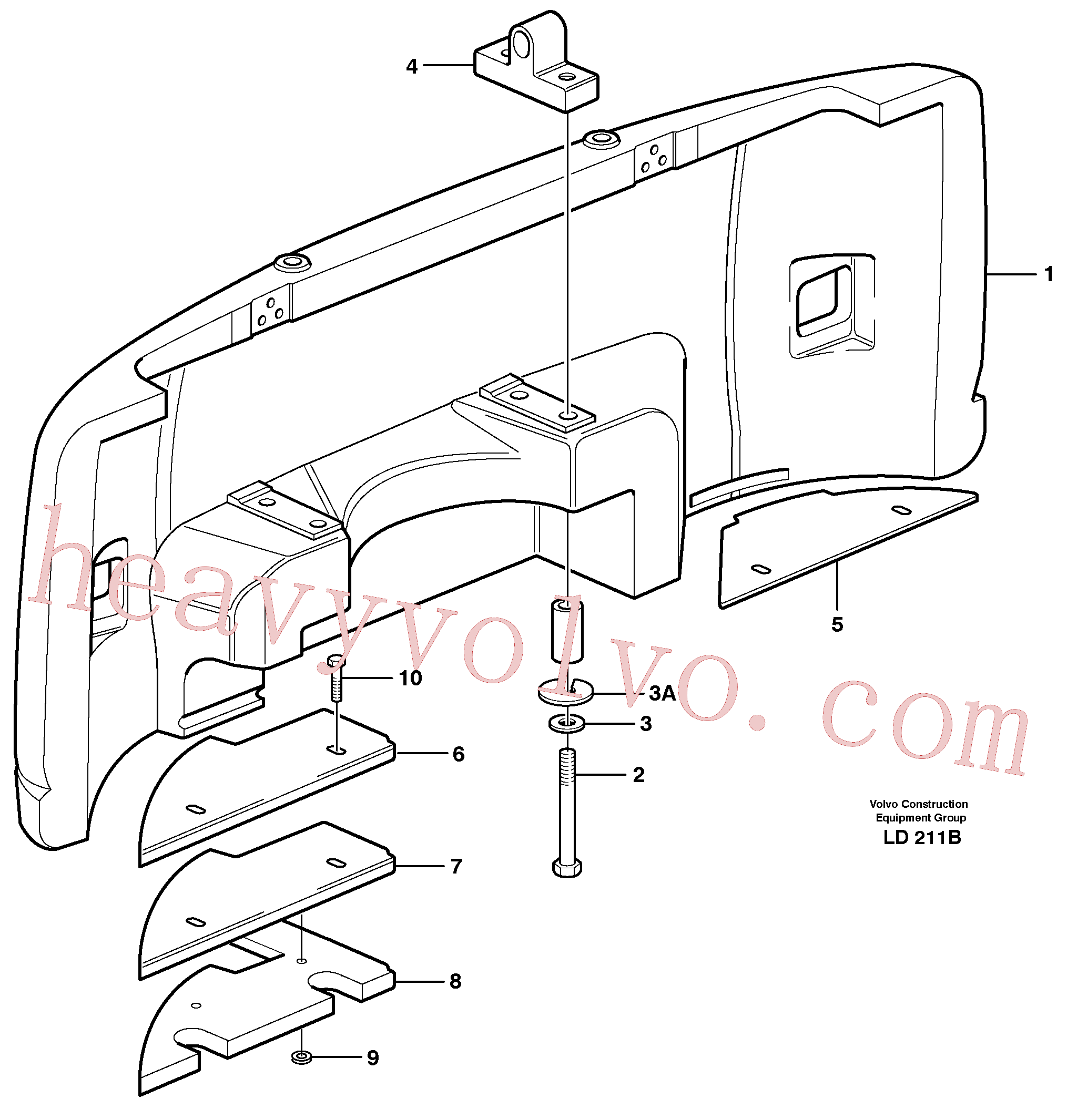 China Made VOE14376982 Washer parts for Volvo Excavator